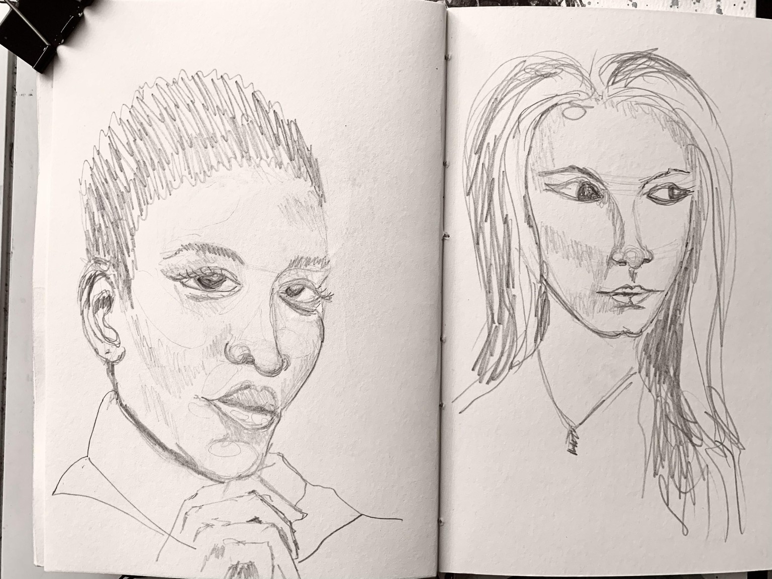 First watercolour portrait - image 3 - student project