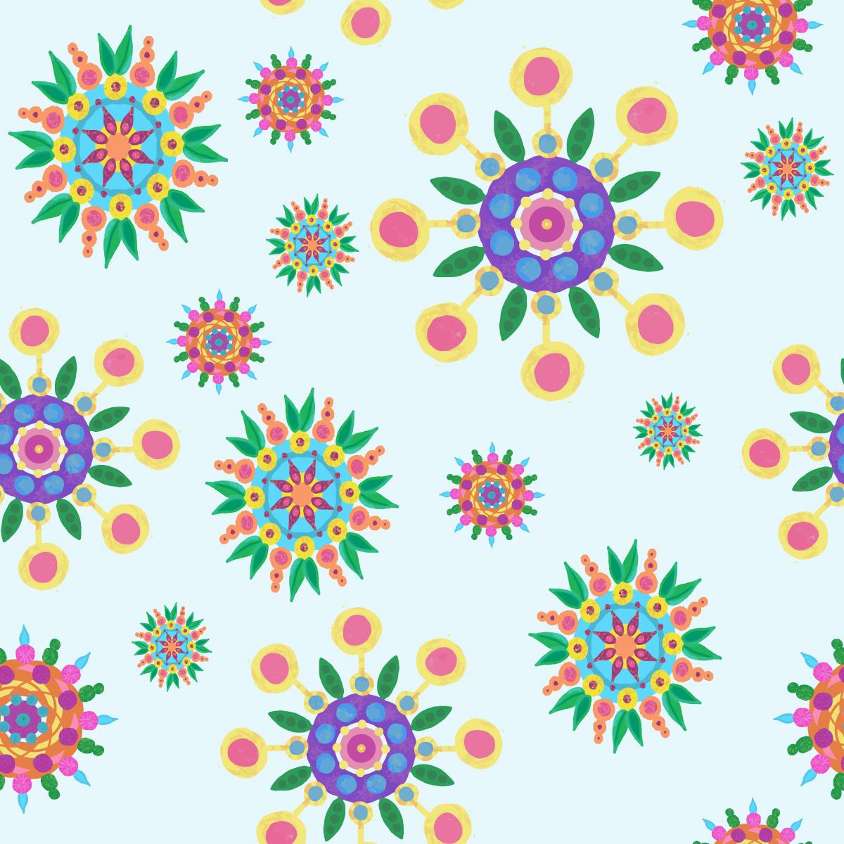 Abstract flowers 1 and 2 - image 2 - student project