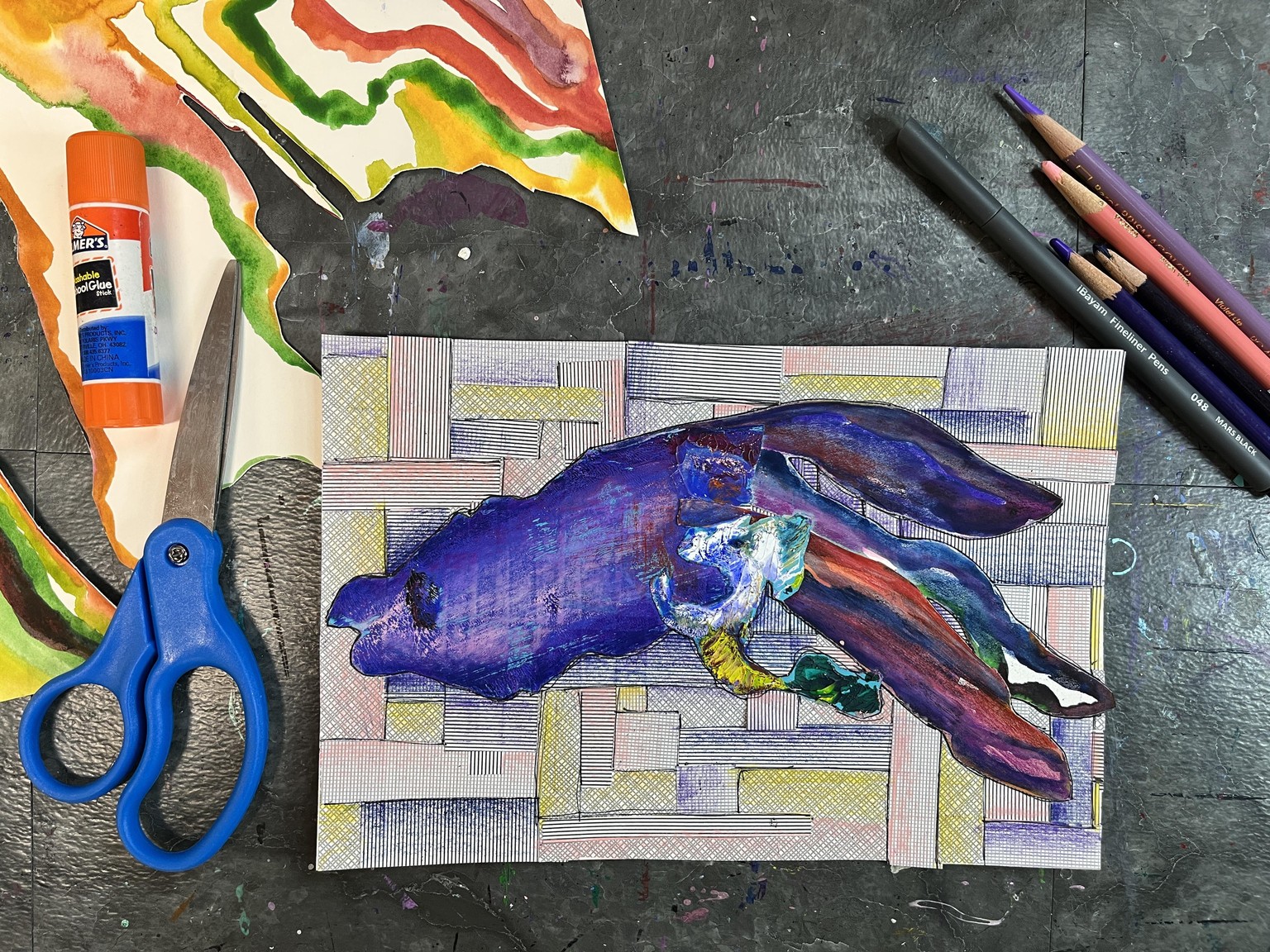 Mixed Media Collage ala E. Gallagher - image 1 - student project