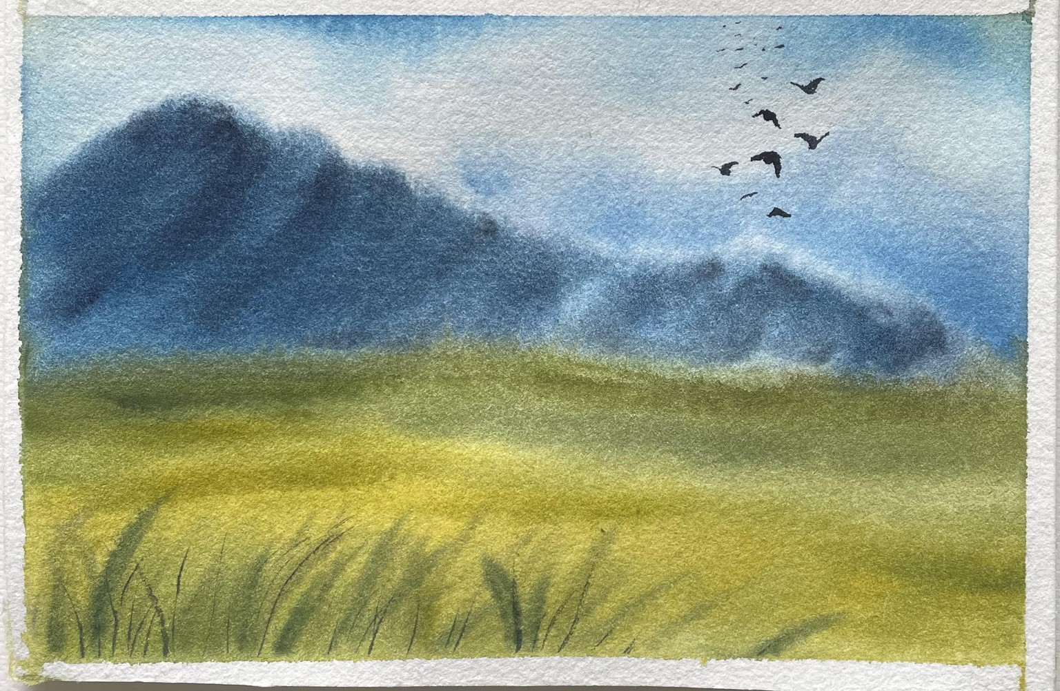 Watercolor Mountains - image 5 - student project