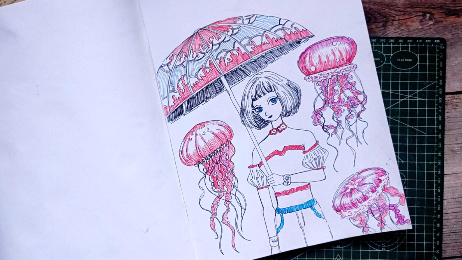 Umbrella girl and the ghosts - image 6 - student project