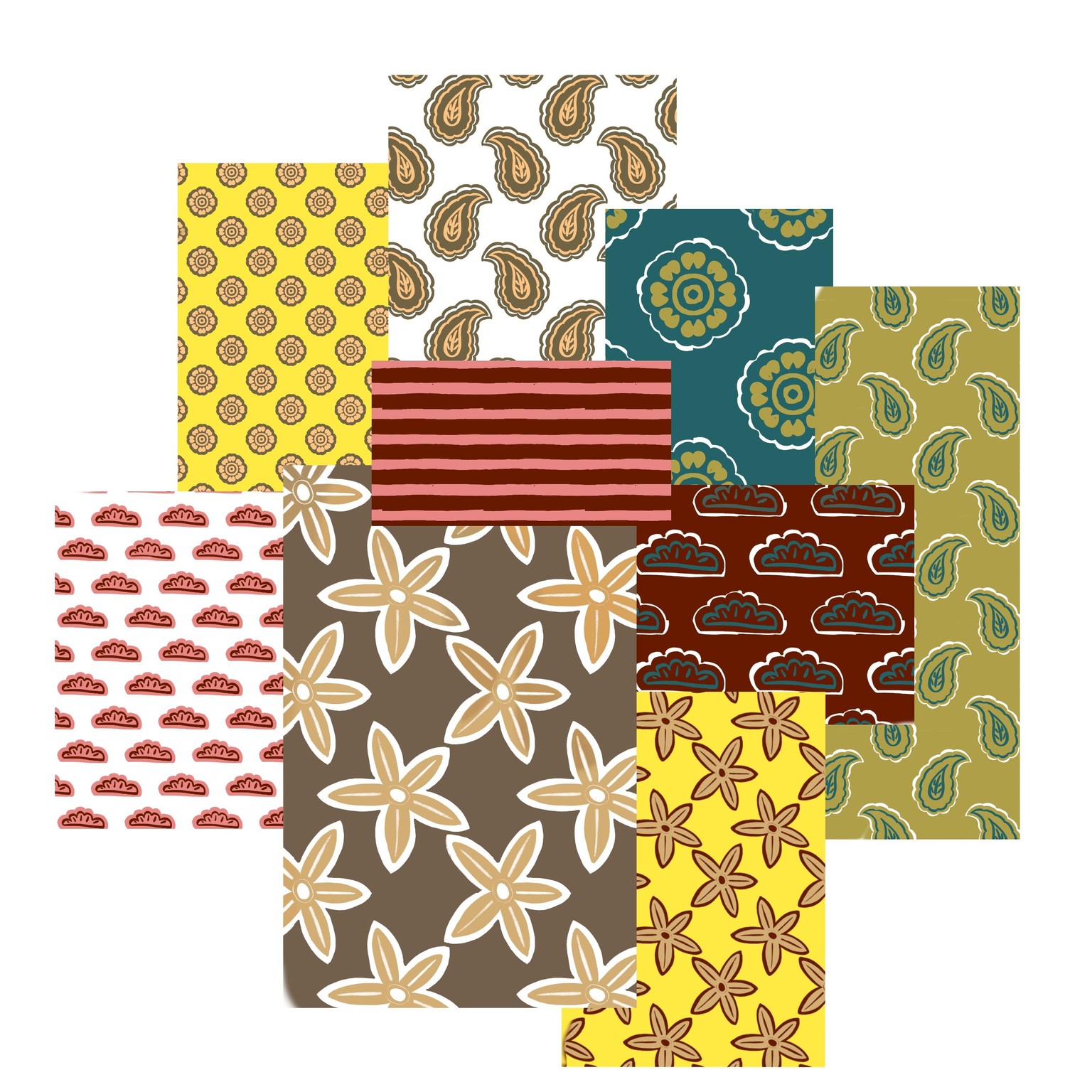 My Sunflower & Block Print Brushes - image 5 - student project