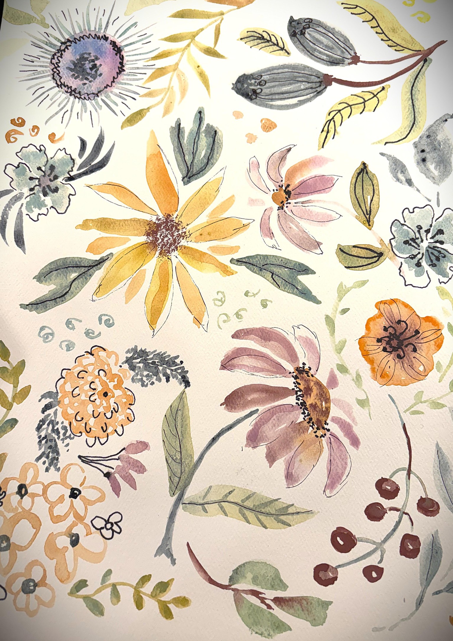 Abstract Flowers - image 1 - student project