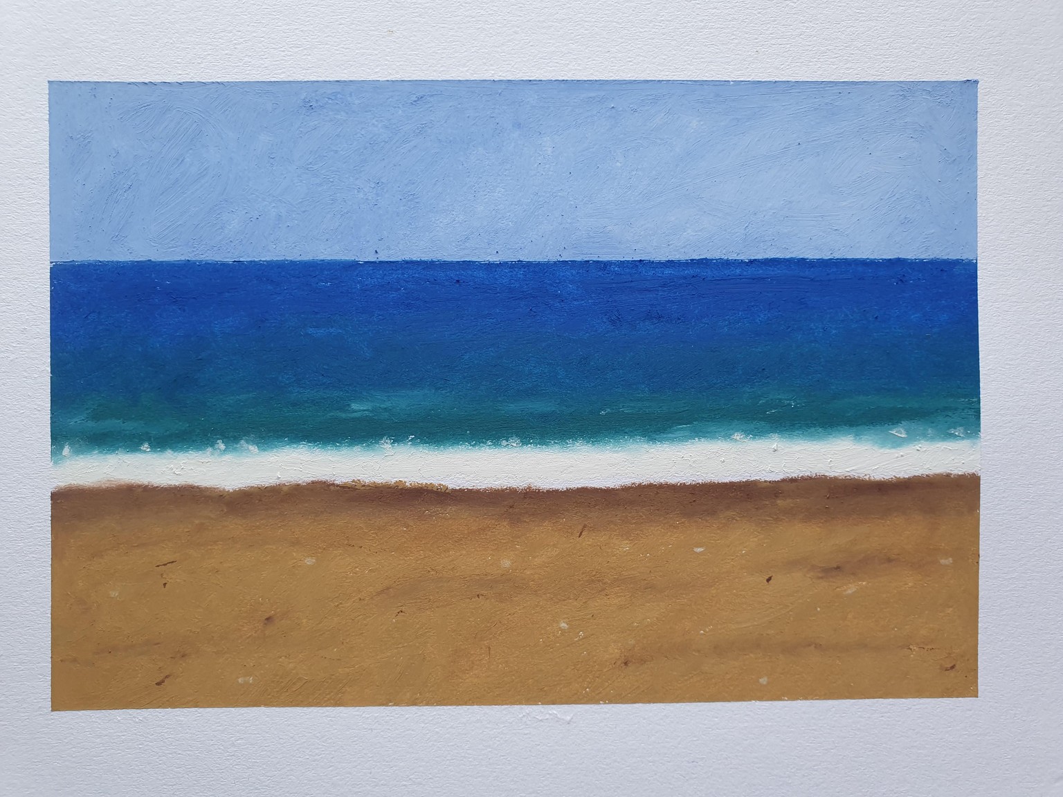 Oil Pastels Beach - image 1 - student project