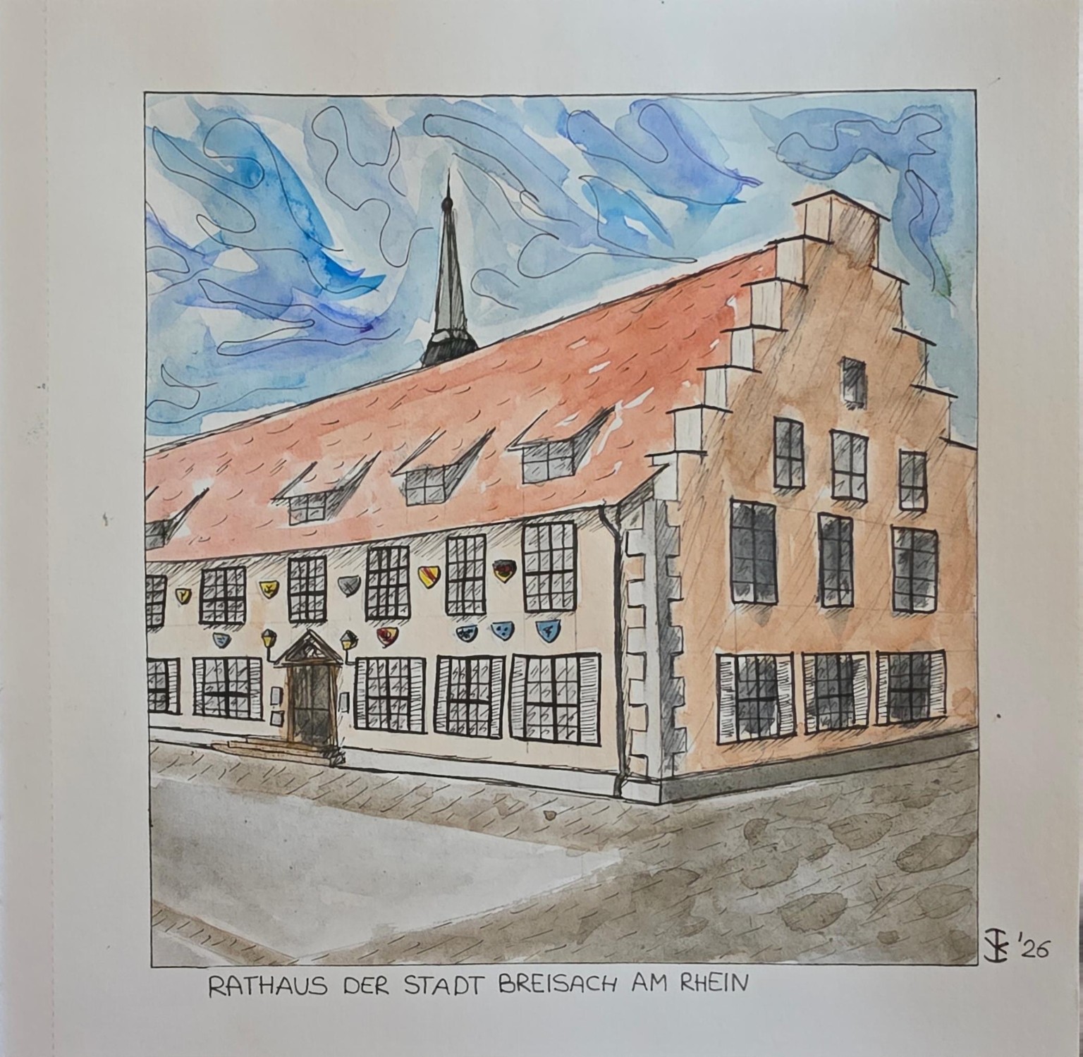 A house in the two-point perspective - image 2 - student project
