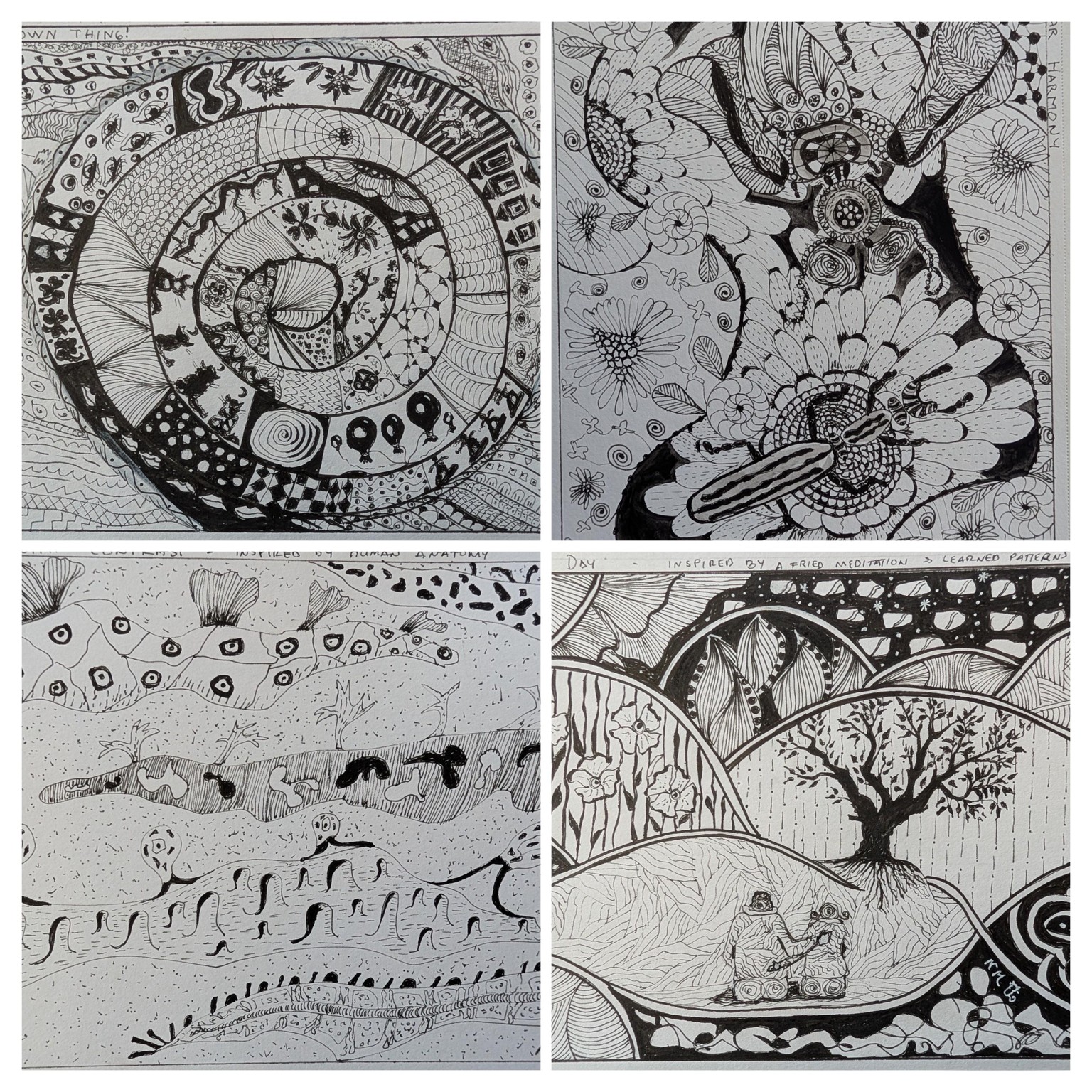 Day 1 to 30 - ZenDoodle & Zentangle - image 1 - student project