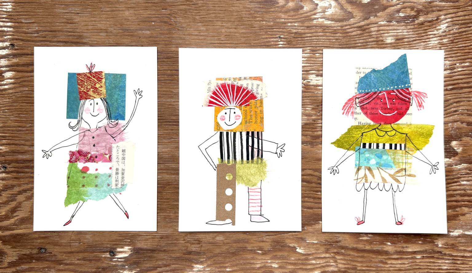 Cheerful Collage Characters - image 1 - student project