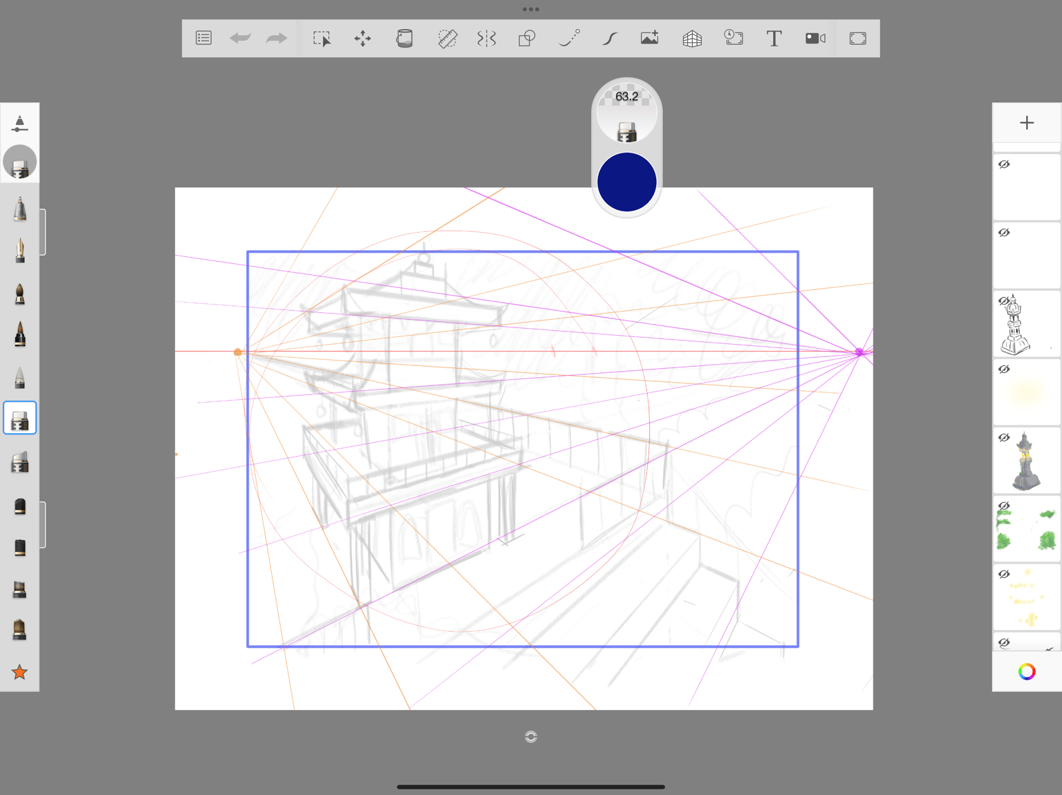 2-Point Perspective Practice 🌸 - image 2 - student project