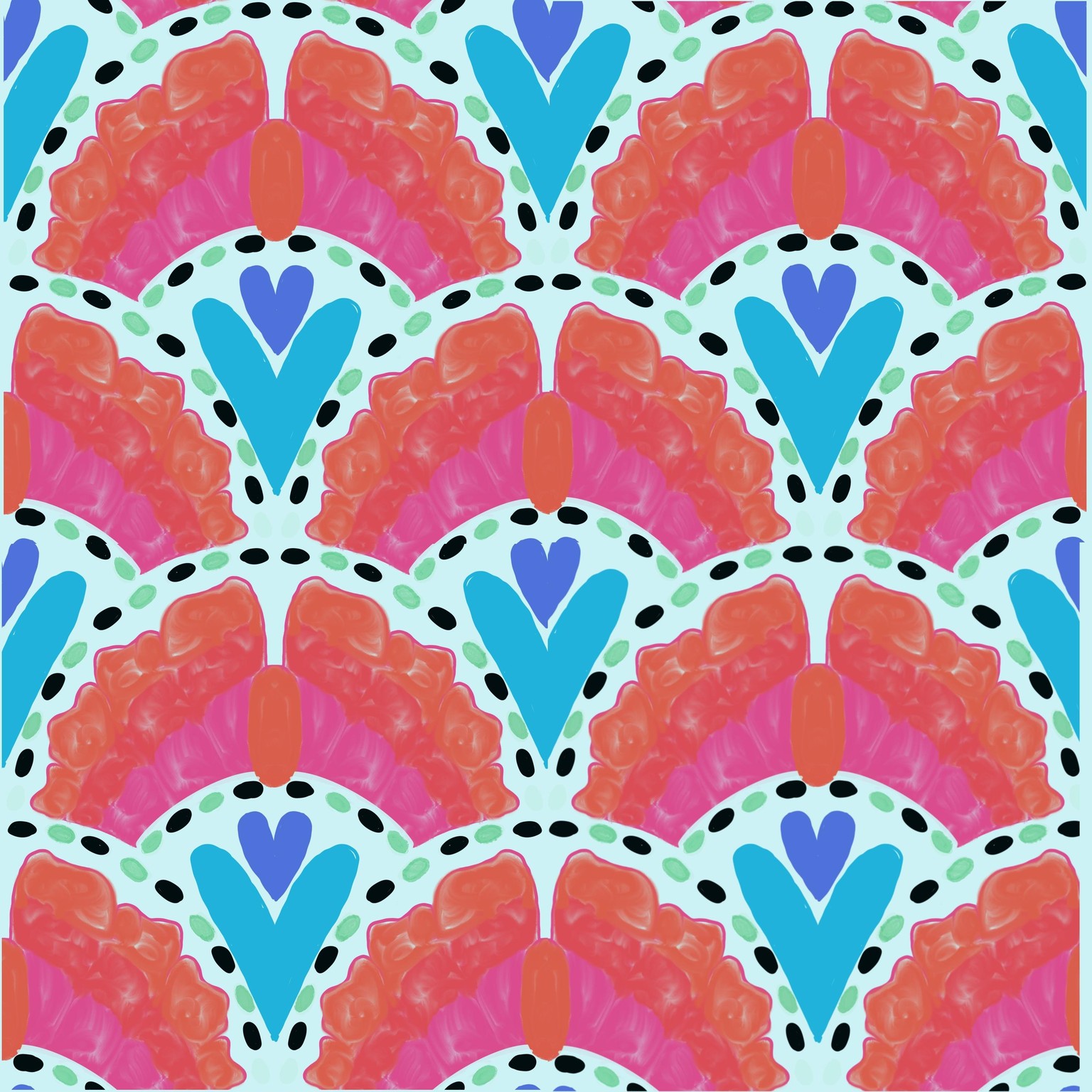 Watercolor Hearts - thank you, this was fun!! - image 1 - student project