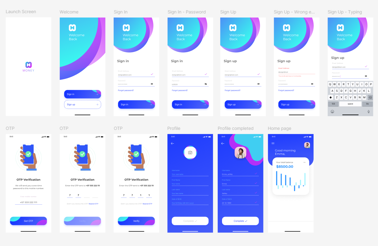 Finance App - image 1 - student project