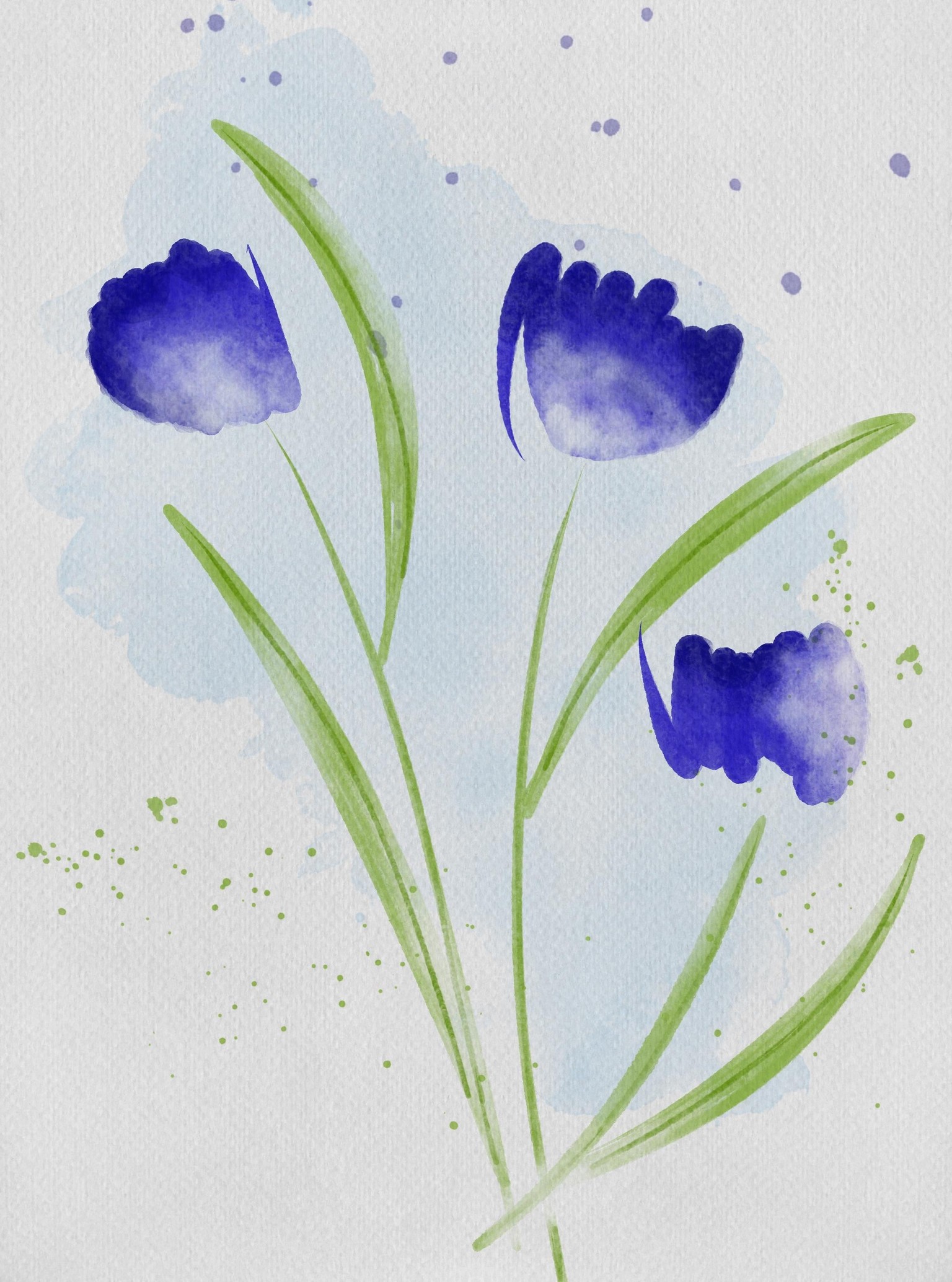 More Watercolour Florals - image 1 - student project