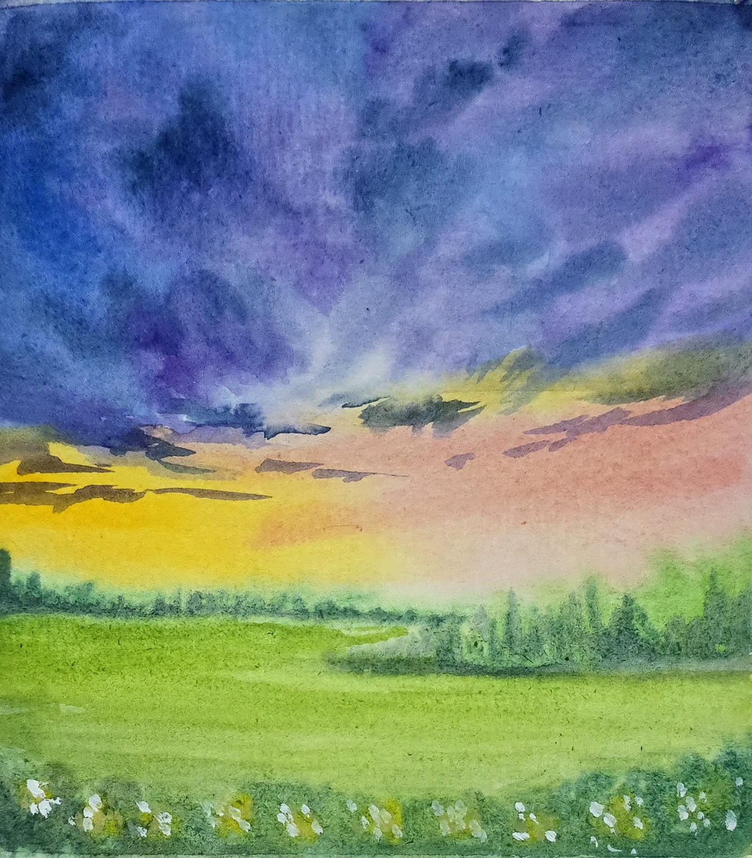Watercolour spring challenge - image 1 - student project