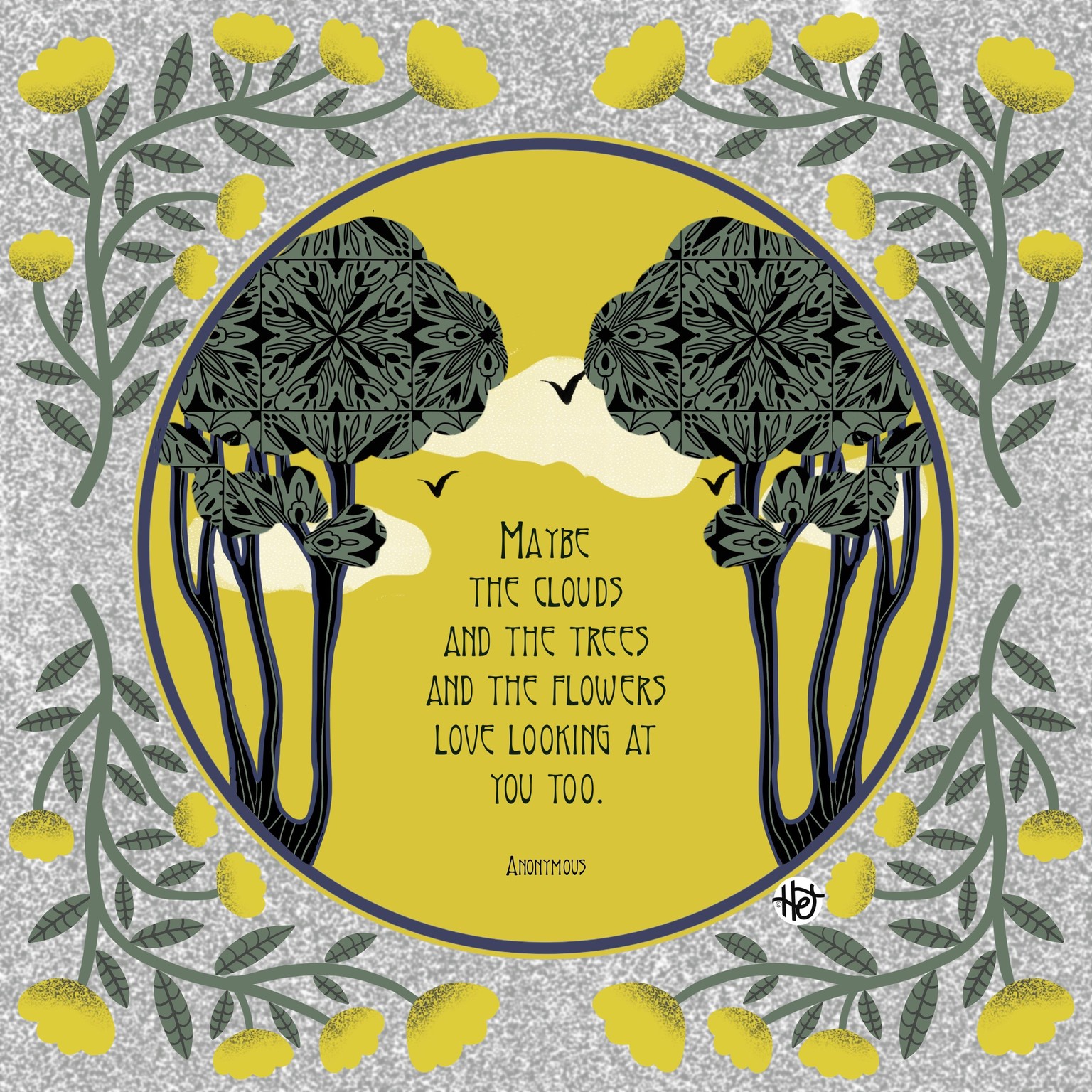 Art Nouveau flowers - image 1 - student project