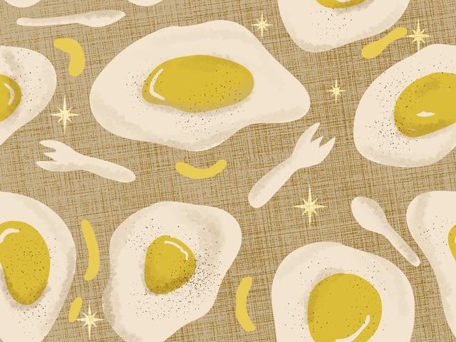 Egg Pattern, Revamped, Midcentury & Retro! - image 2 - student project