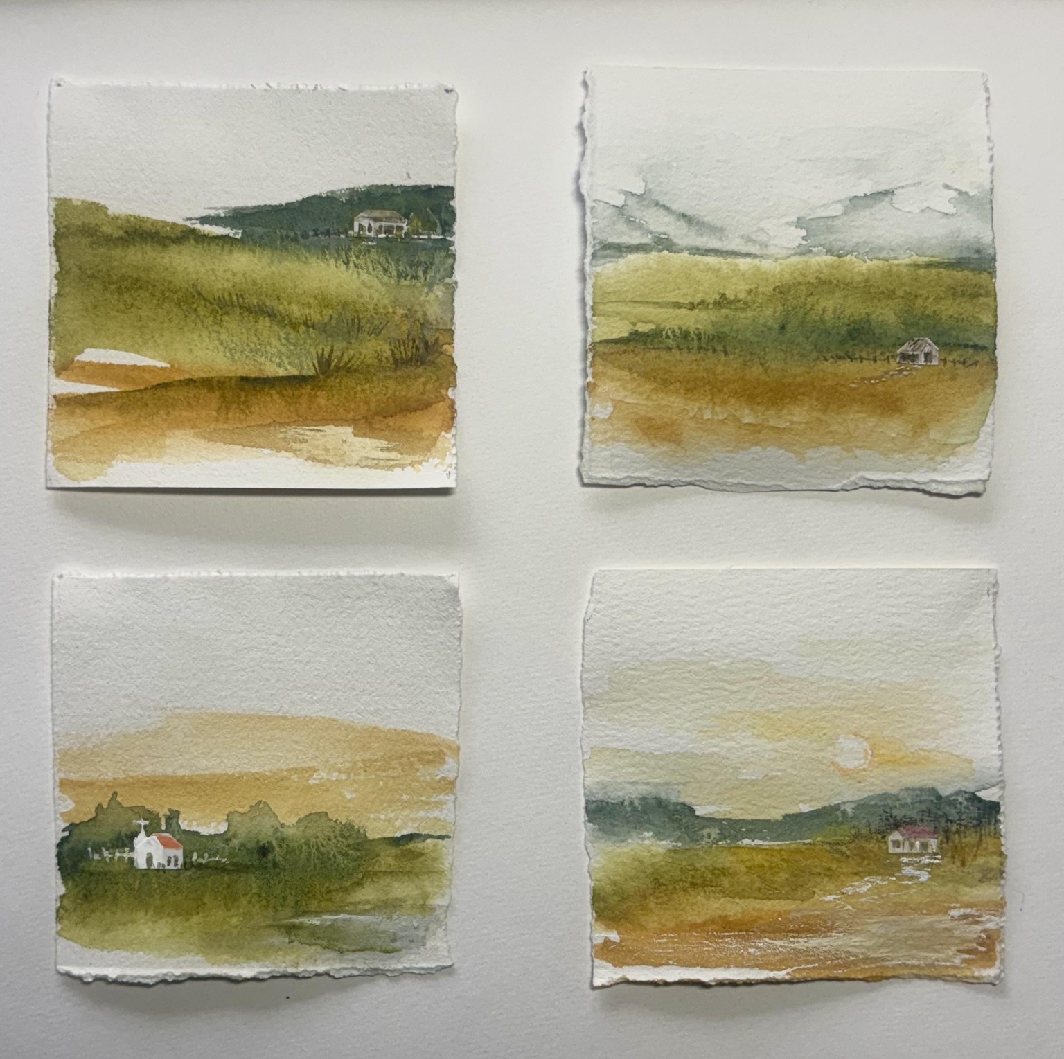 Loose mini watercolor and collage - image 1 - student project