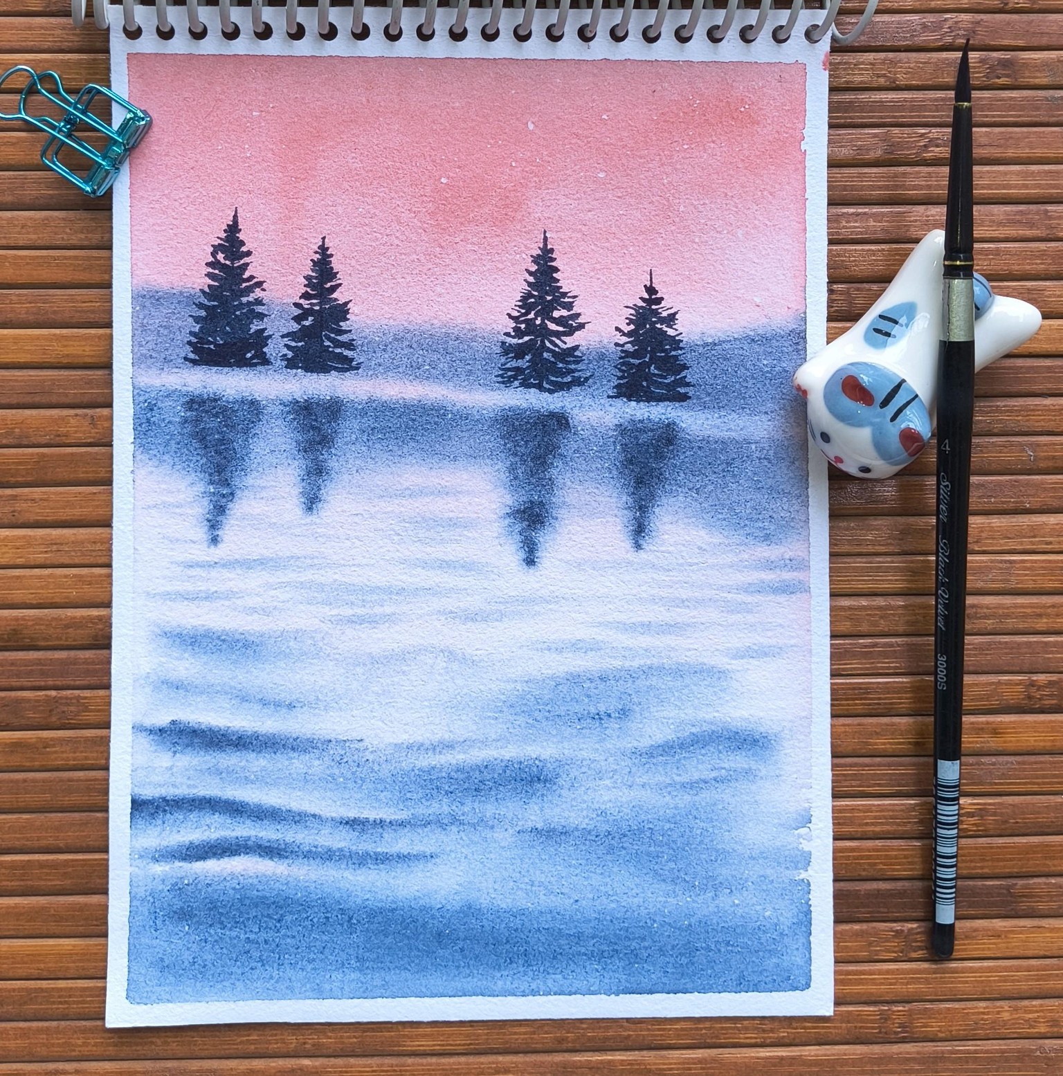 Watercolour landscapes - image 7 - student project