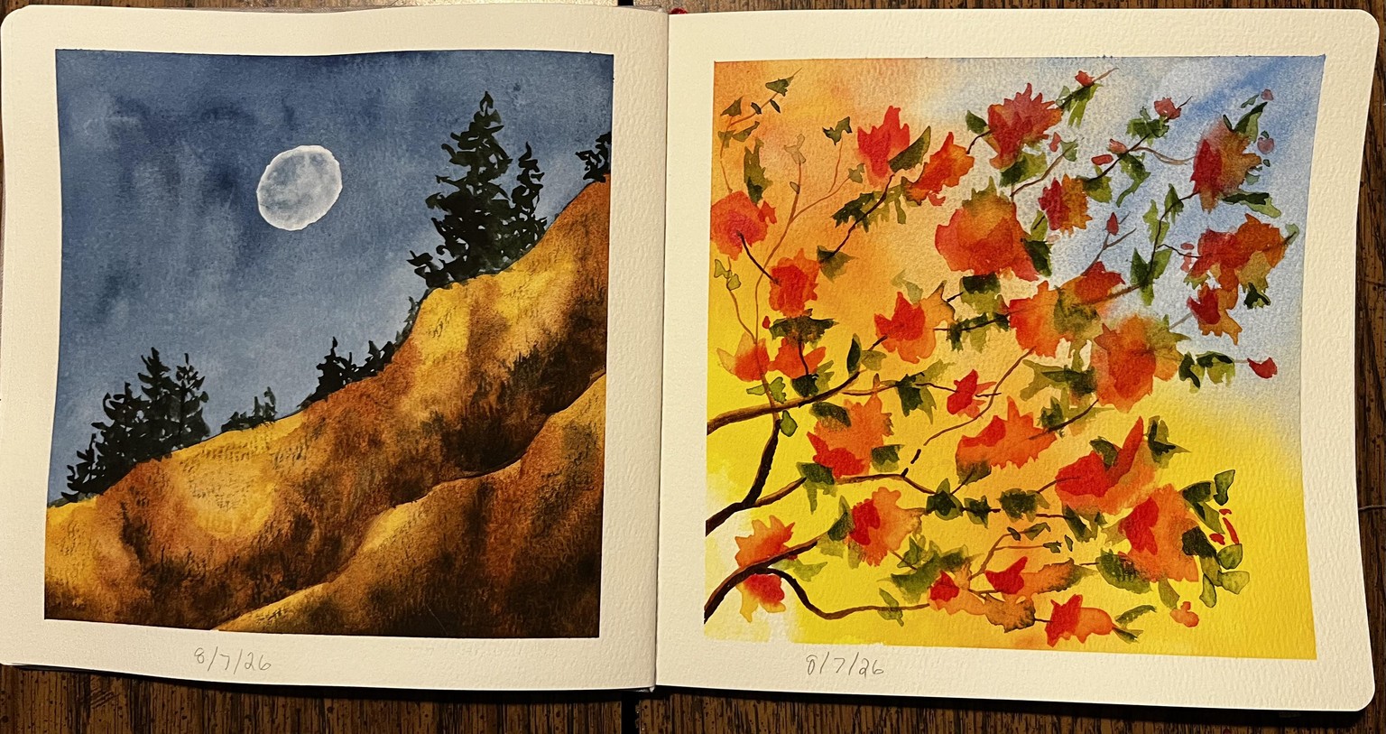 Watercolor landscapes - image 4 - student project