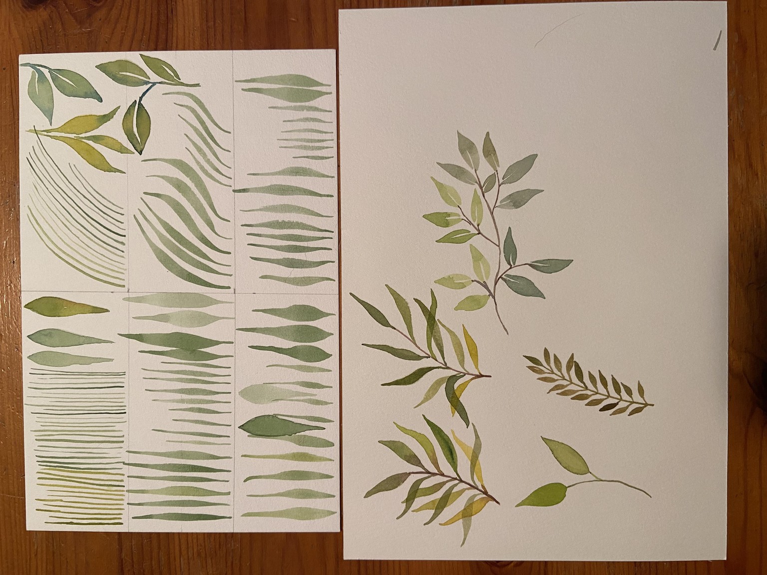 Watercolor Greenery: Leaves - image 2 - student project