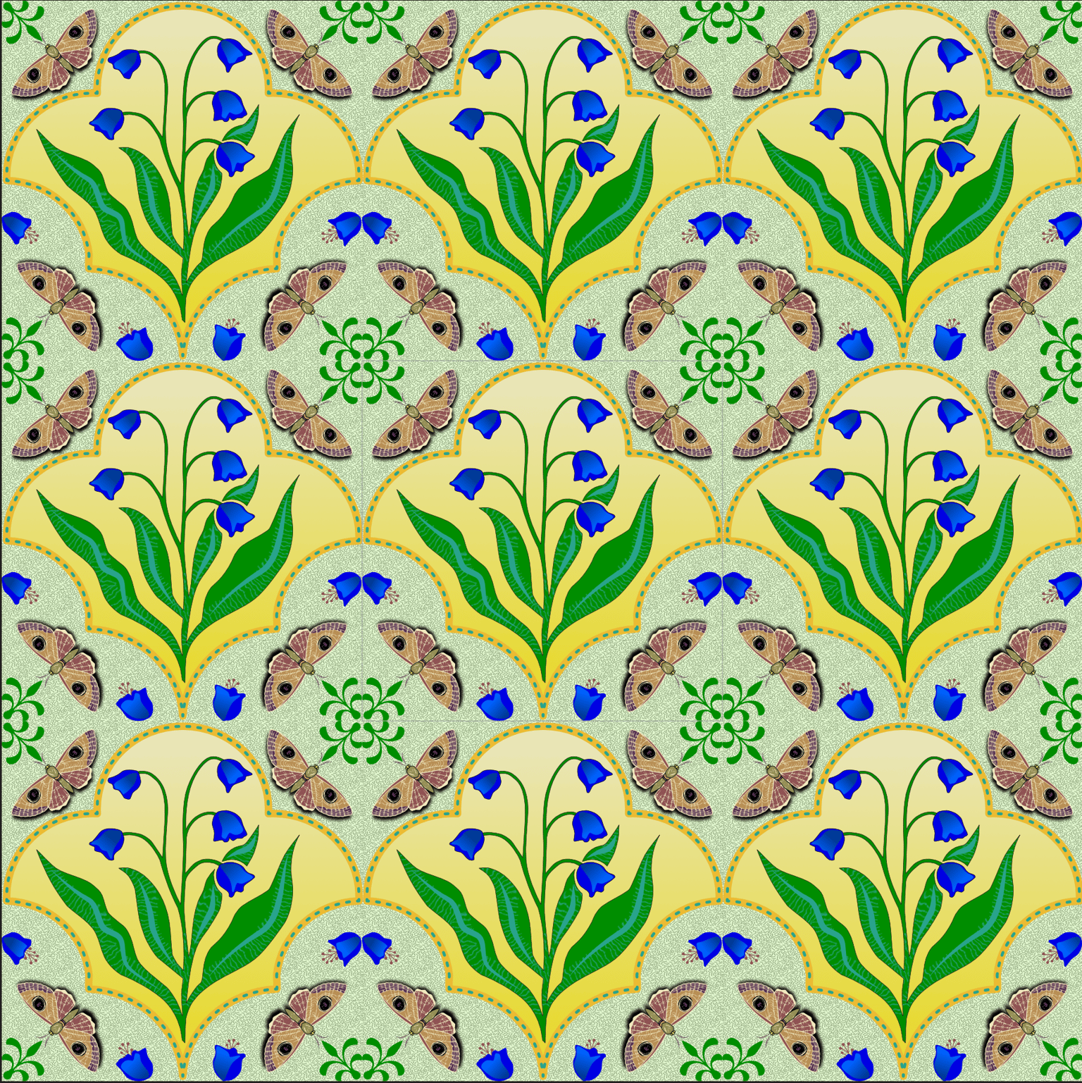 AD 19 No artboard project butterfly tile - image 5 - student project