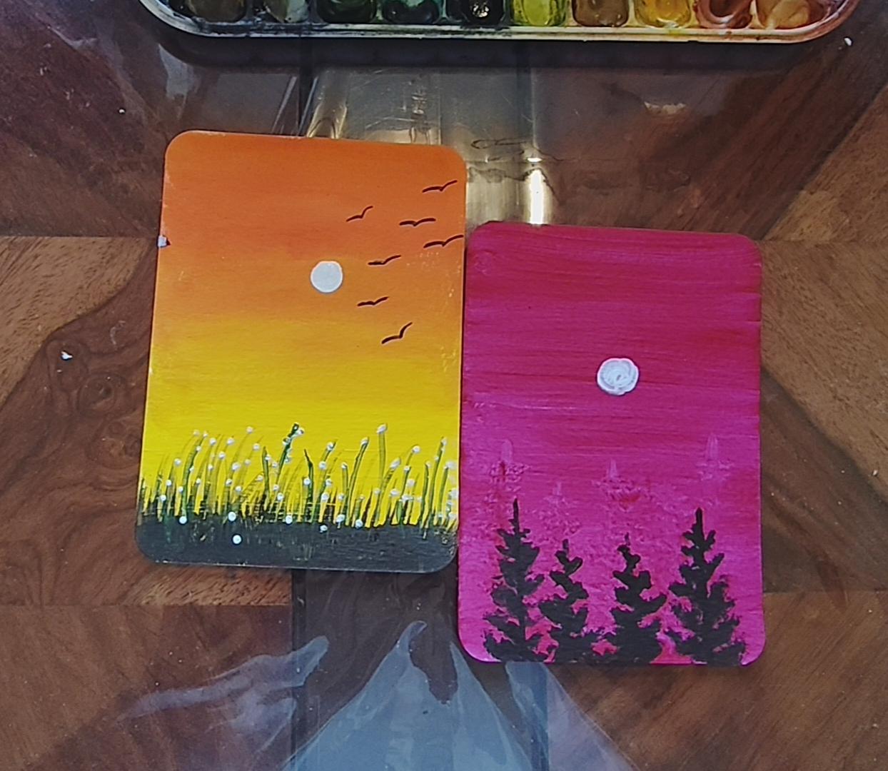 Acrylic landscape - image 2 - student project