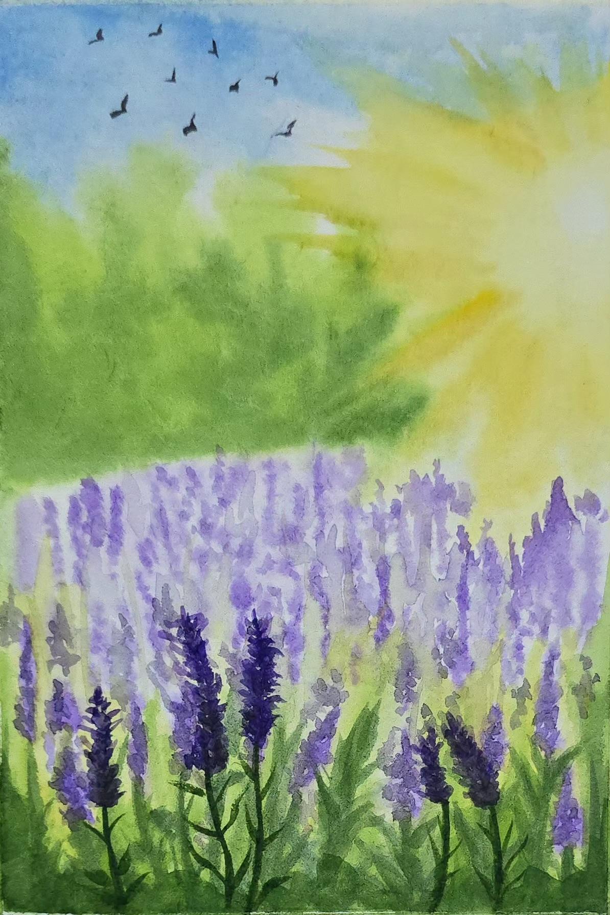 Spring landscape - image 1 - student project