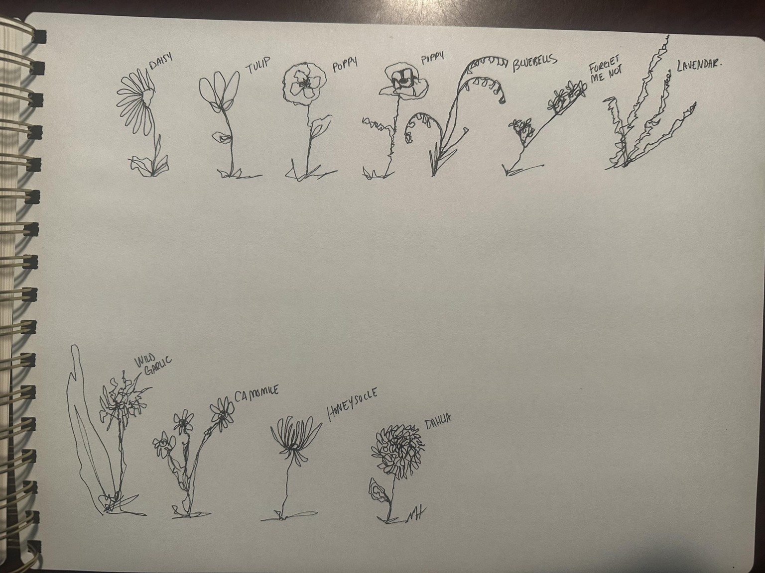 One Line Frankenstein and Flowers - image 2 - student project
