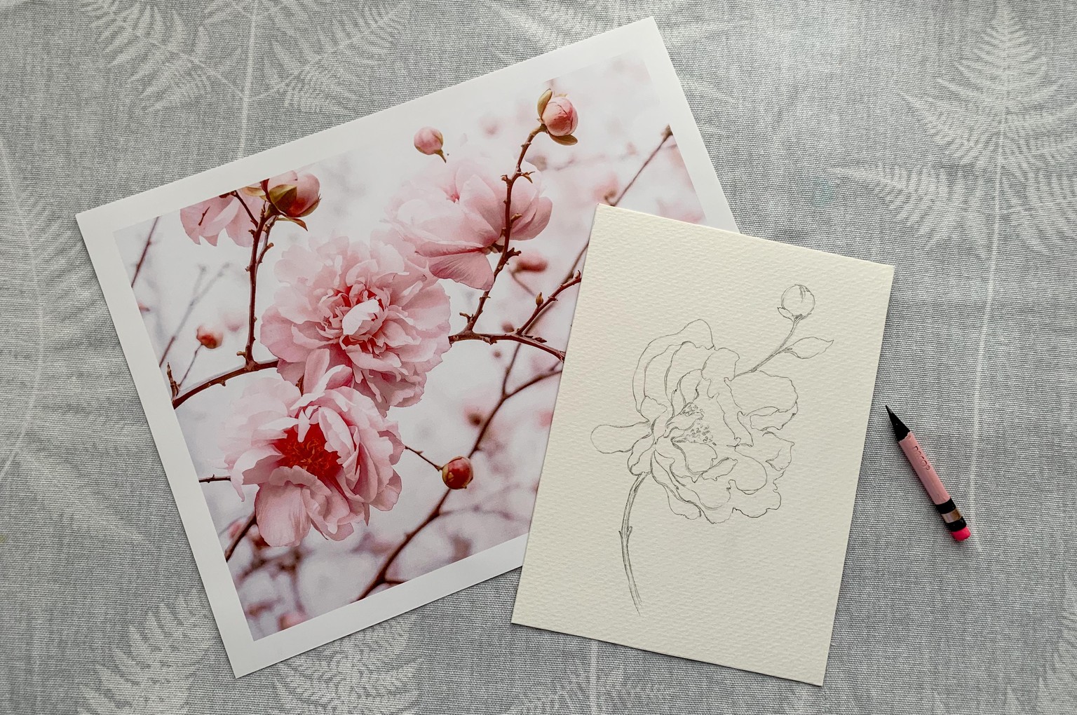 Photo to Sketch flower (Sample Project) - image 1 - student project