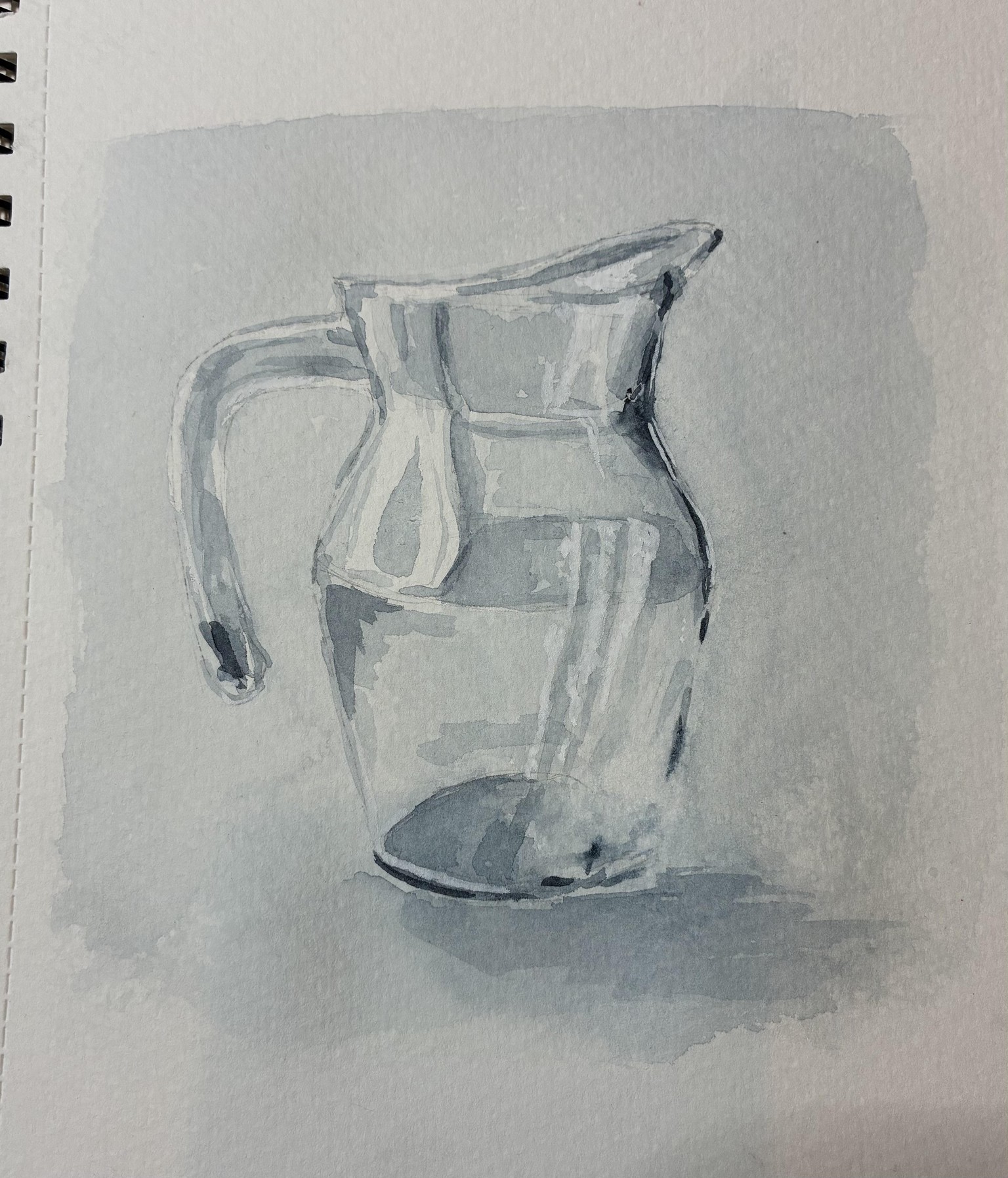 Glass in watercolor - Coke bottle & wine glass - image 4 - student project