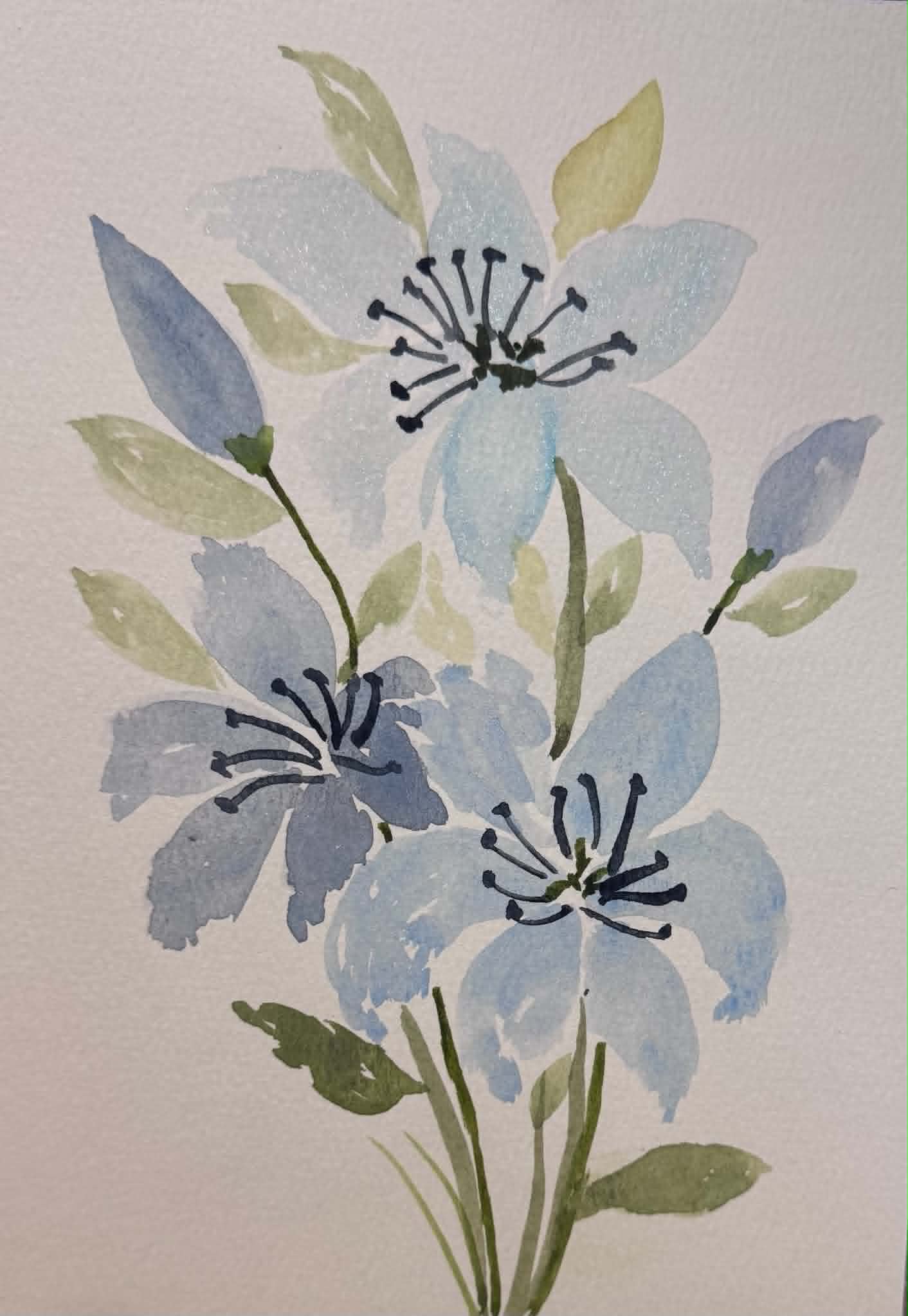 Watercolor Florals for Beginners: Relax and Find Joy - image 4 - student project
