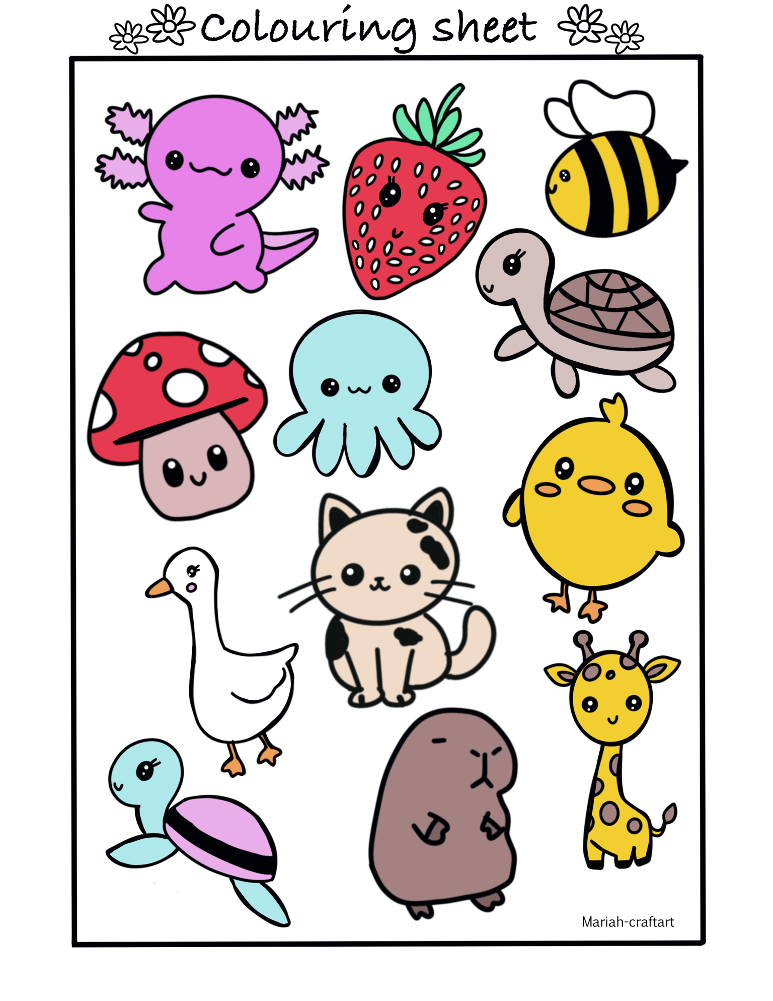 Colouring sheet - image 1 - student project