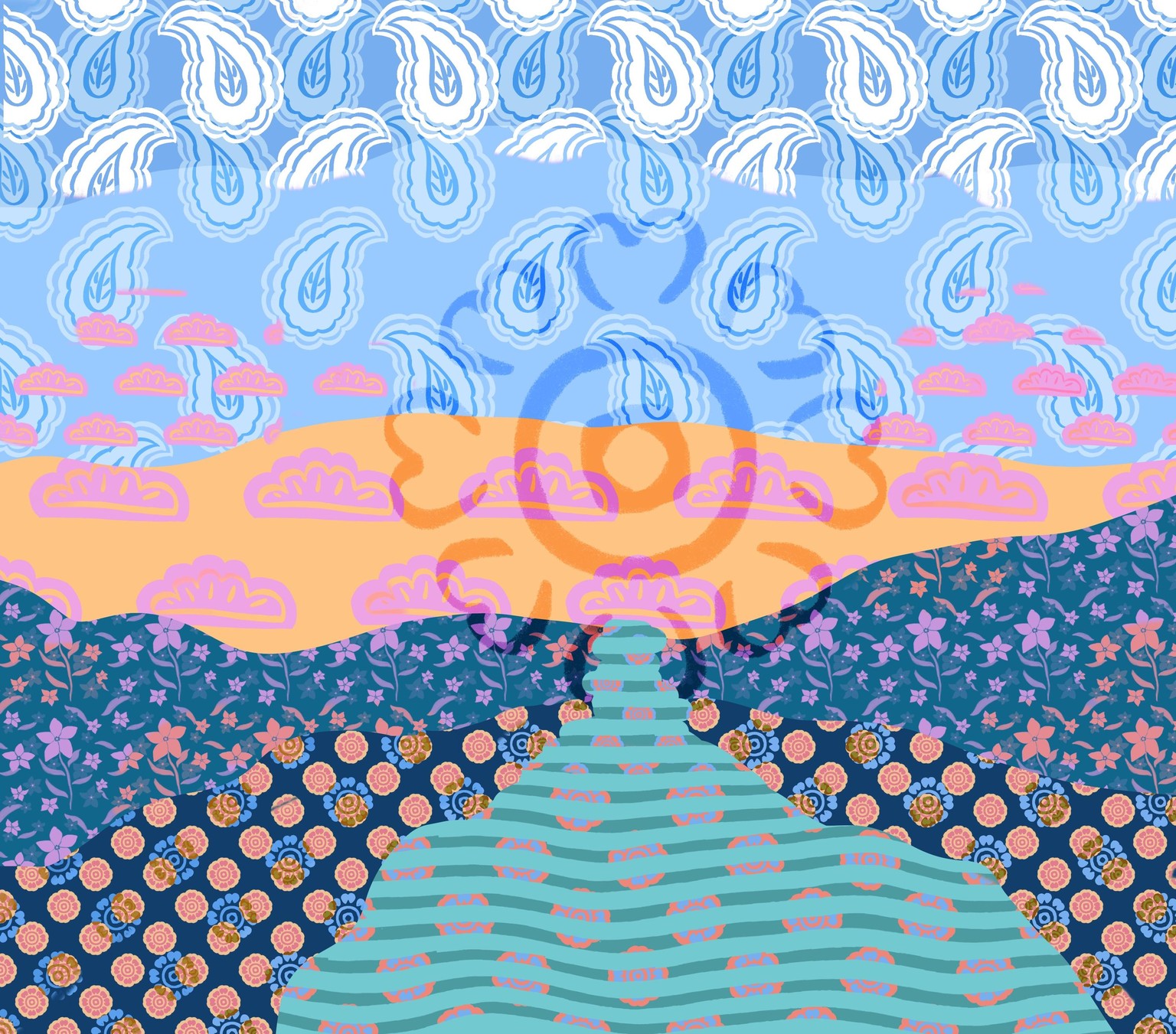 My Sunflower & Block Print Brushes - image 4 - student project