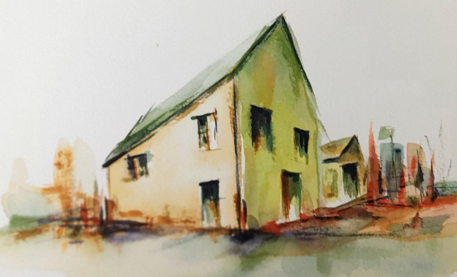 Simple two point perspective - a lovely class with Nadine Dudek - image 2 - student project