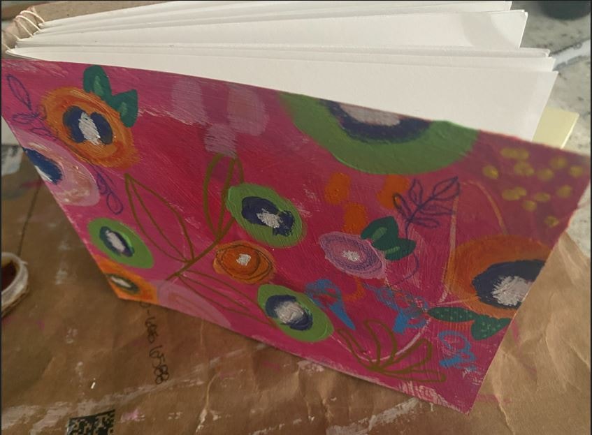 Simple DIY Painted Sketch Book - image 2 - student project