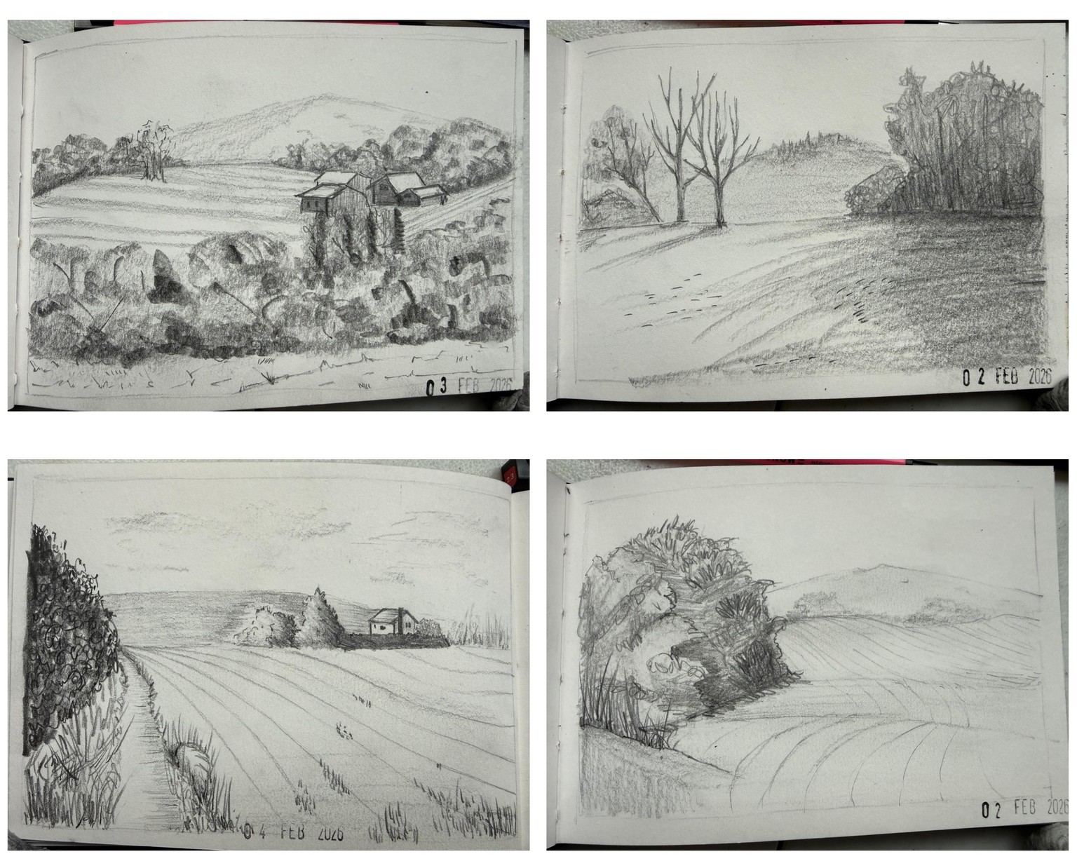 Landscape sketches - image 1 - student project