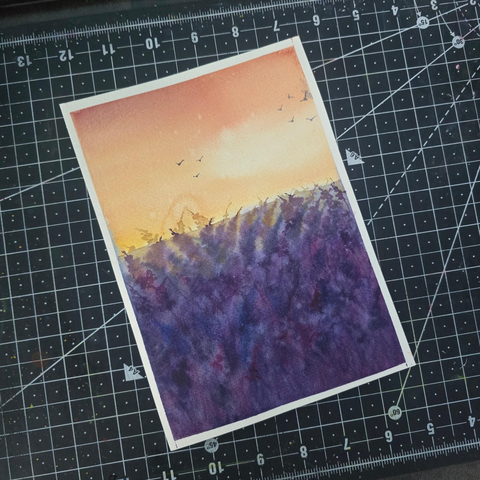 Spring watercolor Landscapes - image 5 - student project