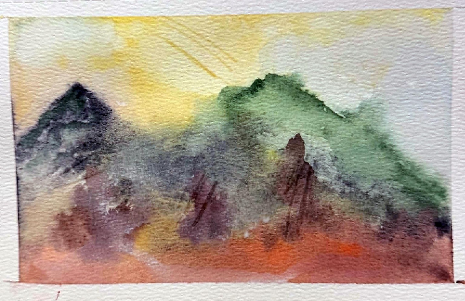 Abstract Watercolor Landscapes - Part 3 - image 1 - student project