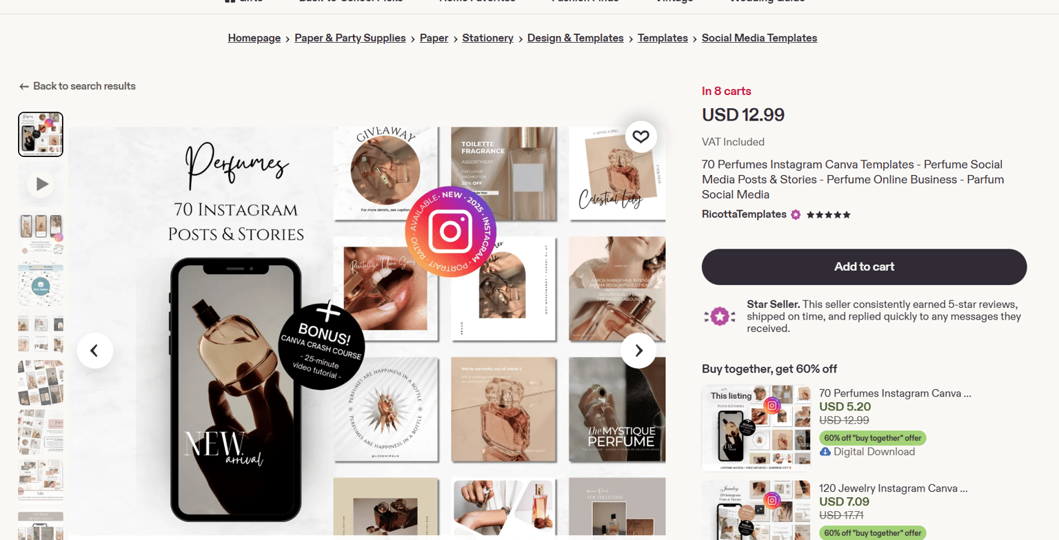 canva template perfume - image 1 - student project