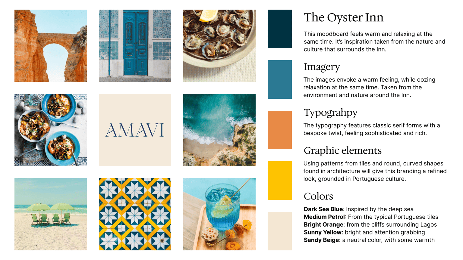 Moodboard for The Oyster Inn - image 1 - student project
