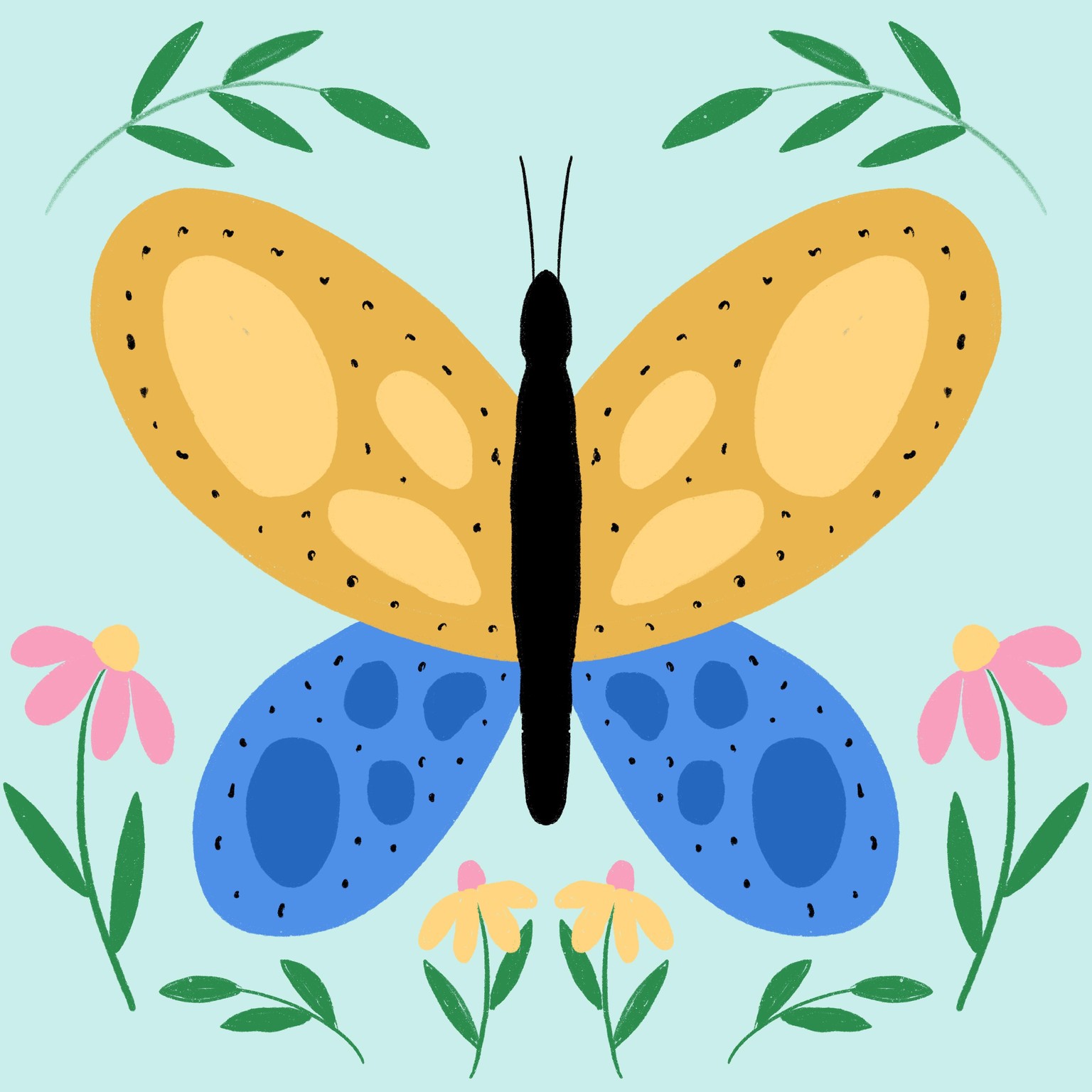 Colourful Butterfly Garden - image 1 - student project