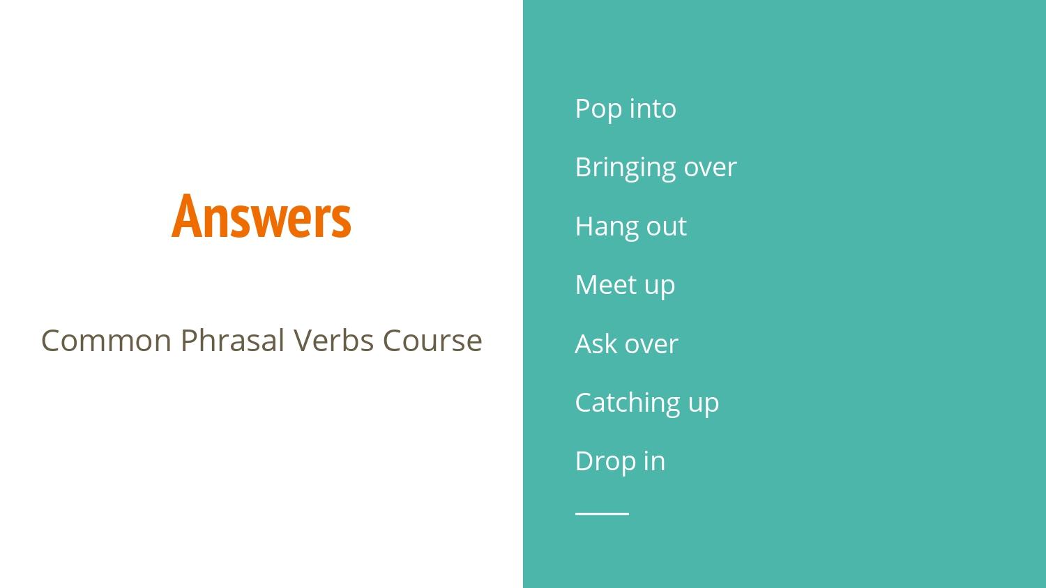 Common phrasal verbs - image 18 - student project