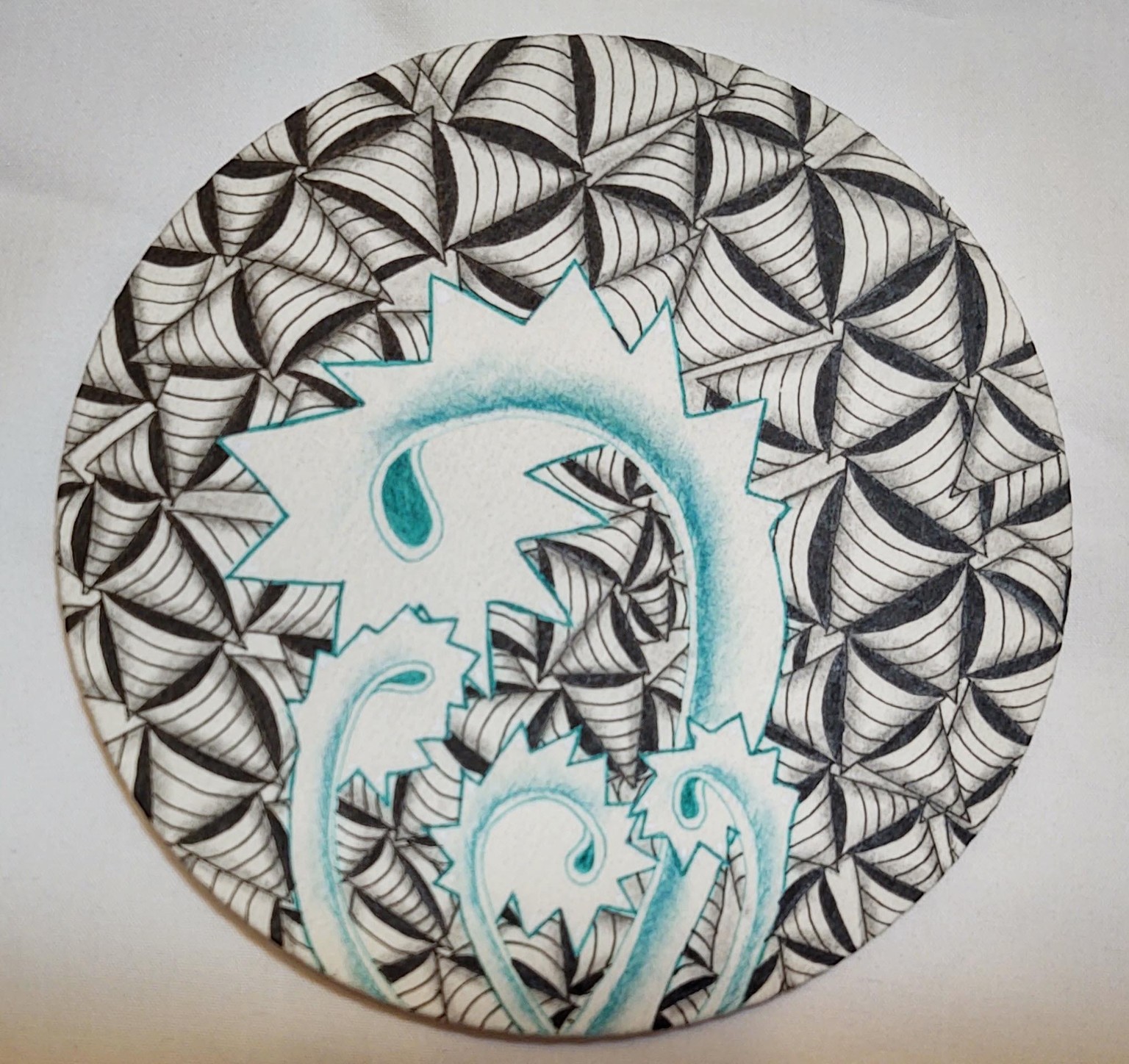 Zentangle Tiles in Color - image 5 - student project