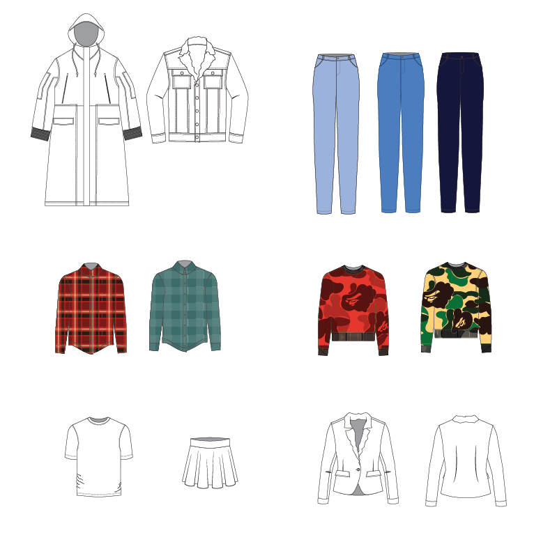 Adobe Illustrator for Fashion (CAD II): Intermediate Technical Design Deliverables - image 1 - student project
