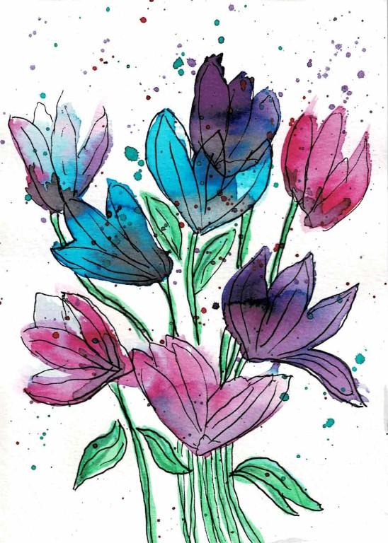 Liquid Watercolor vibes - image 2 - student project