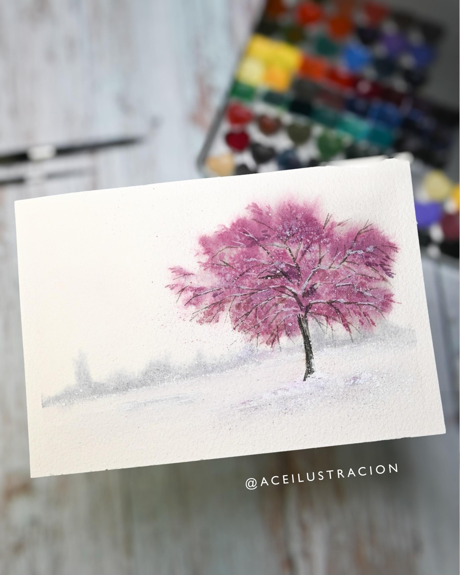 Blooming pink tree - image 3 - student project