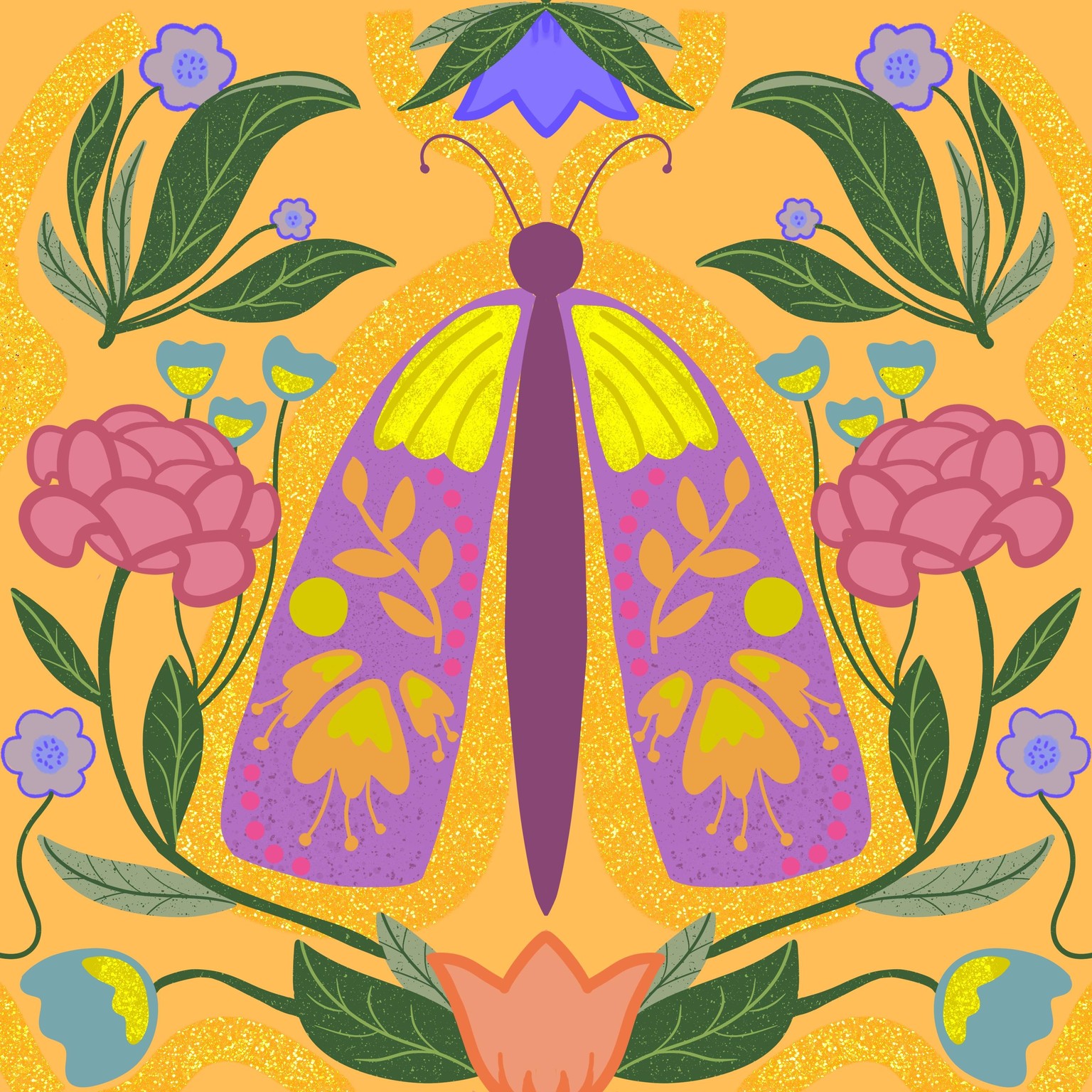 Folk Art Moth ✨ - image 1 - student project