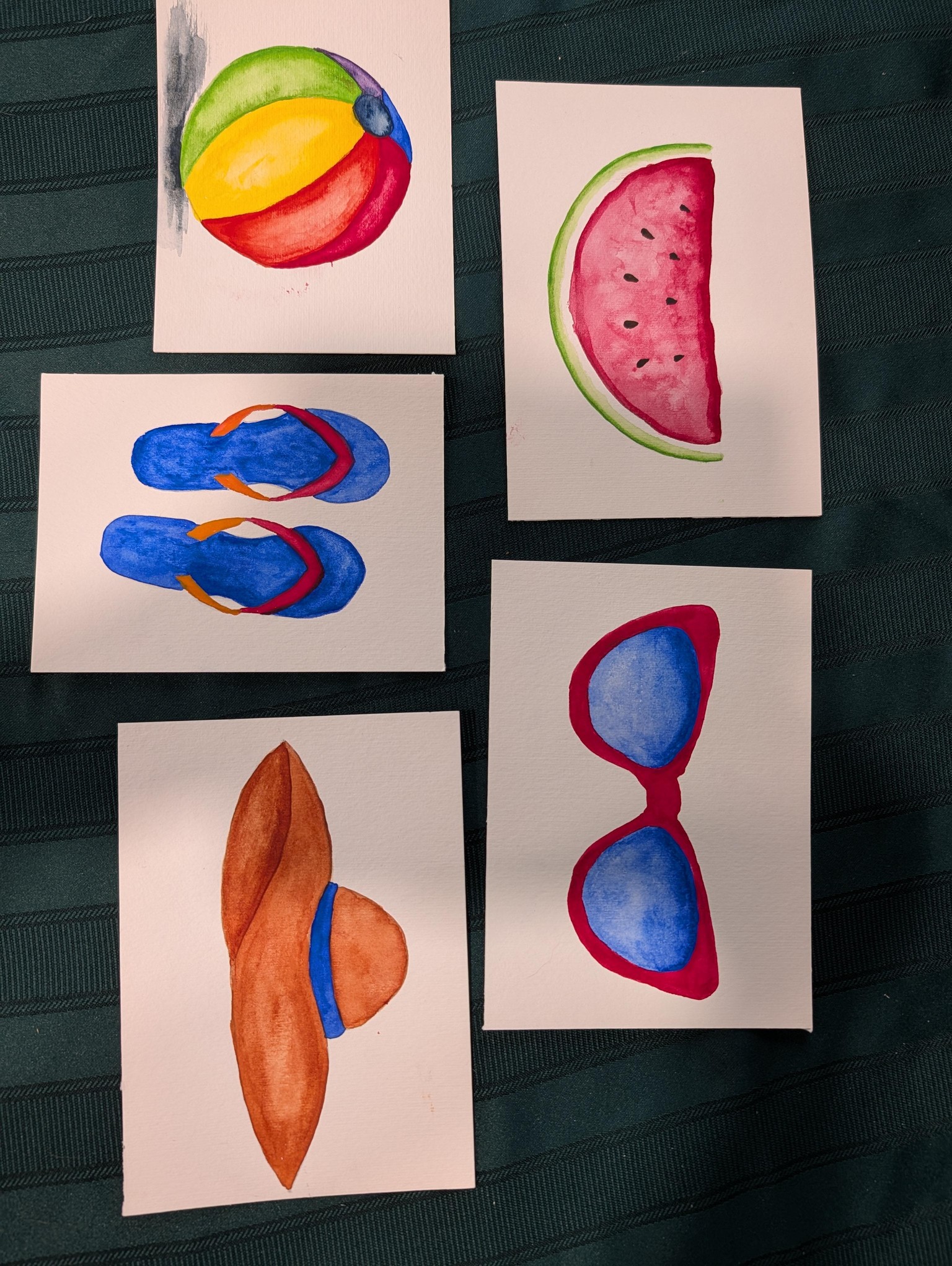 Fun Summertime Watercolor - image 1 - student project
