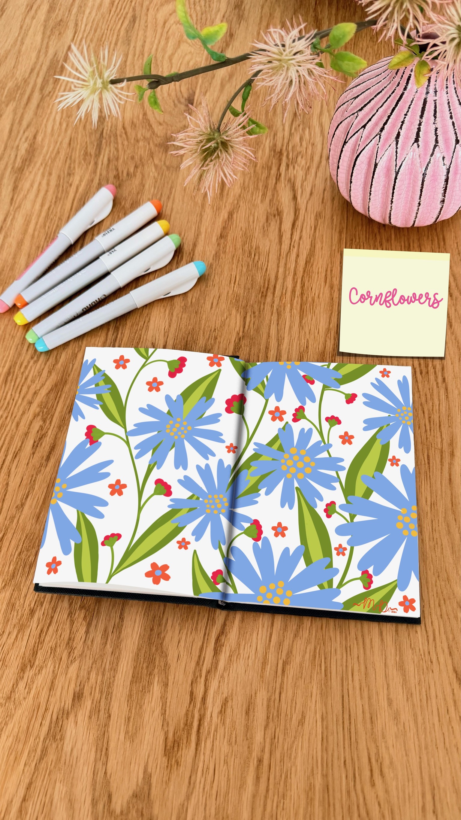 14 Acrylic Marker Florals - Sketchbook - image 7 - student project