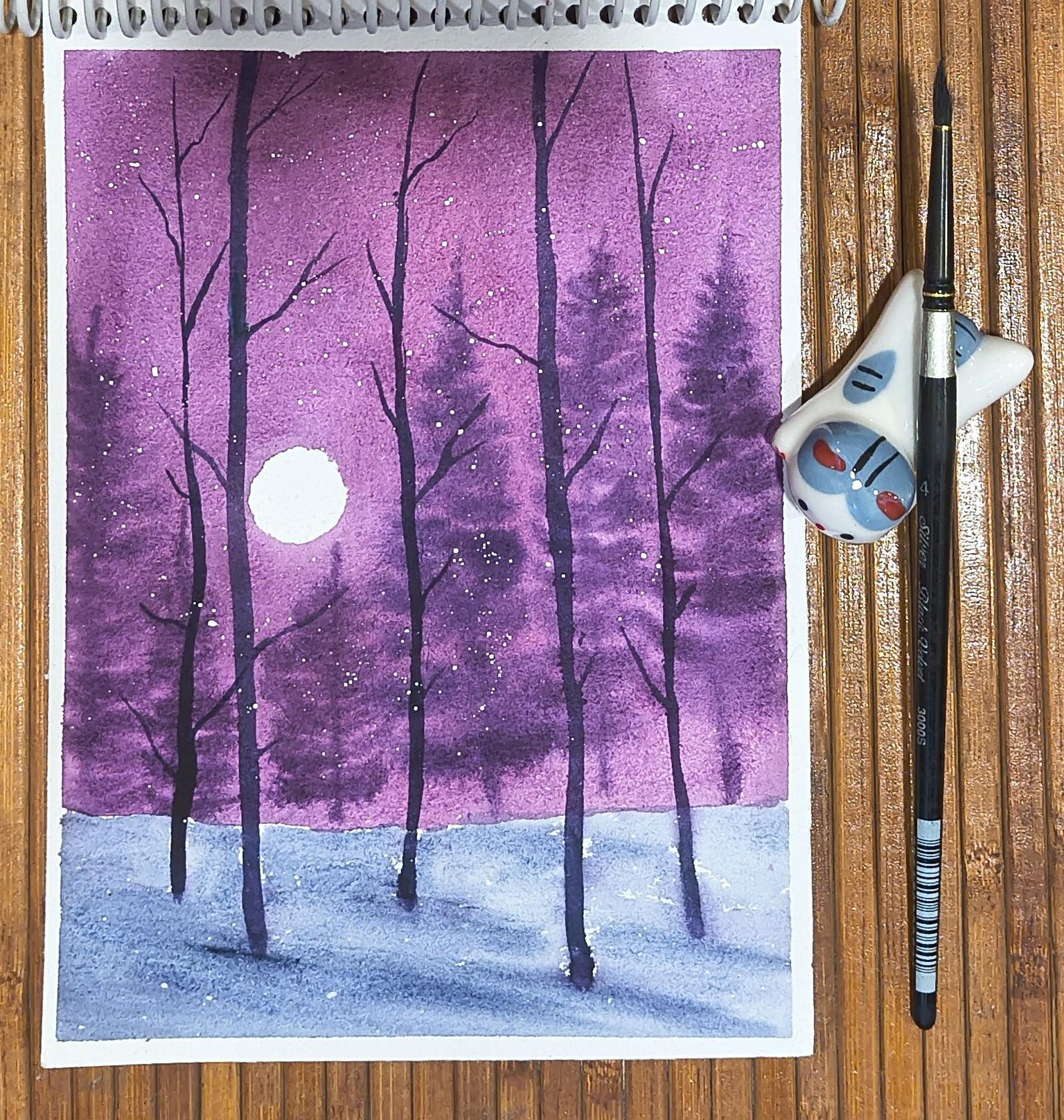 Watercolour landscapes - image 2 - student project