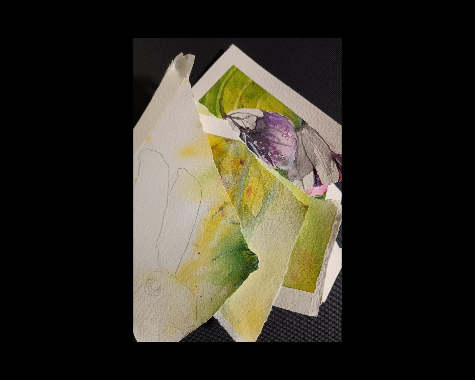 Aquarell - a free flow hare - image 2 - student project