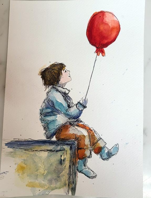 Boy and the red balloon - image 1 - student project